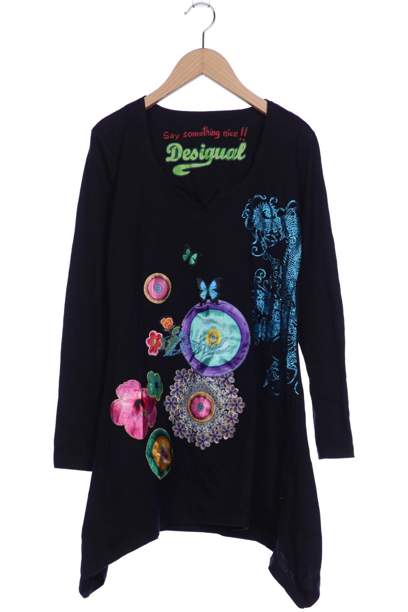 

Desigual Damen Langarmshirt, marineblau, Gr. 38
