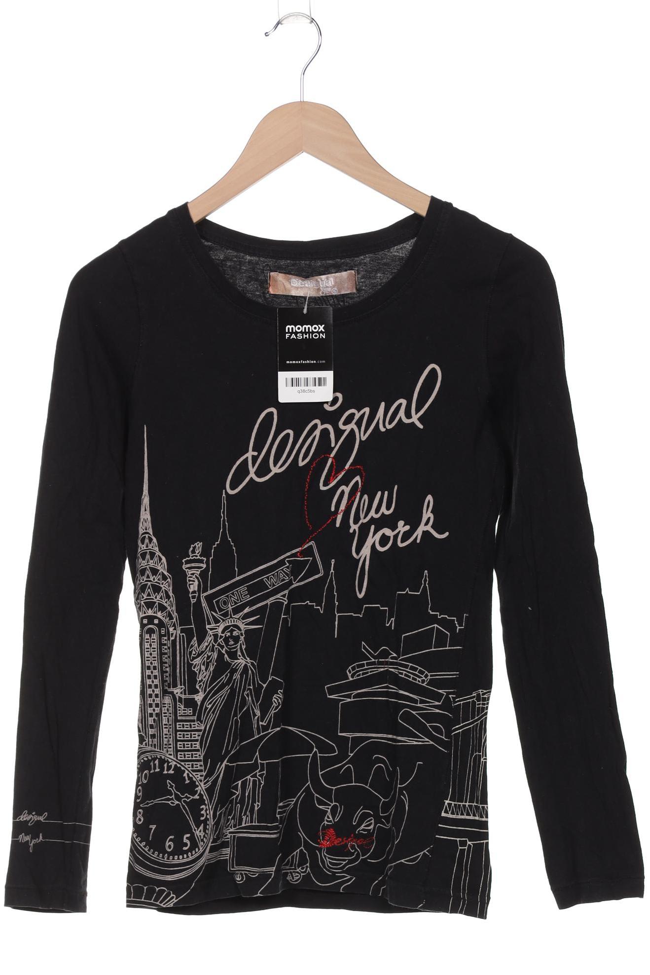 

Desigual Damen Langarmshirt, schwarz, Gr. 36