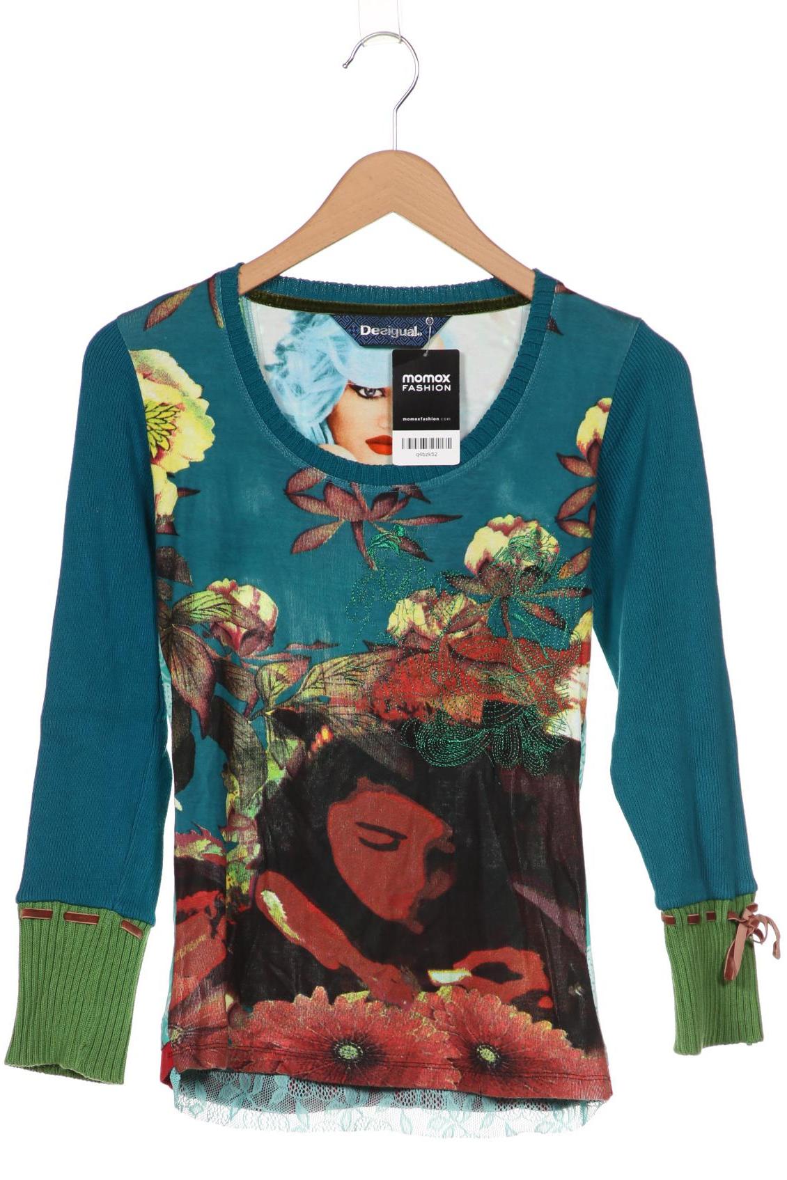 

Desigual Damen Langarmshirt, türkis