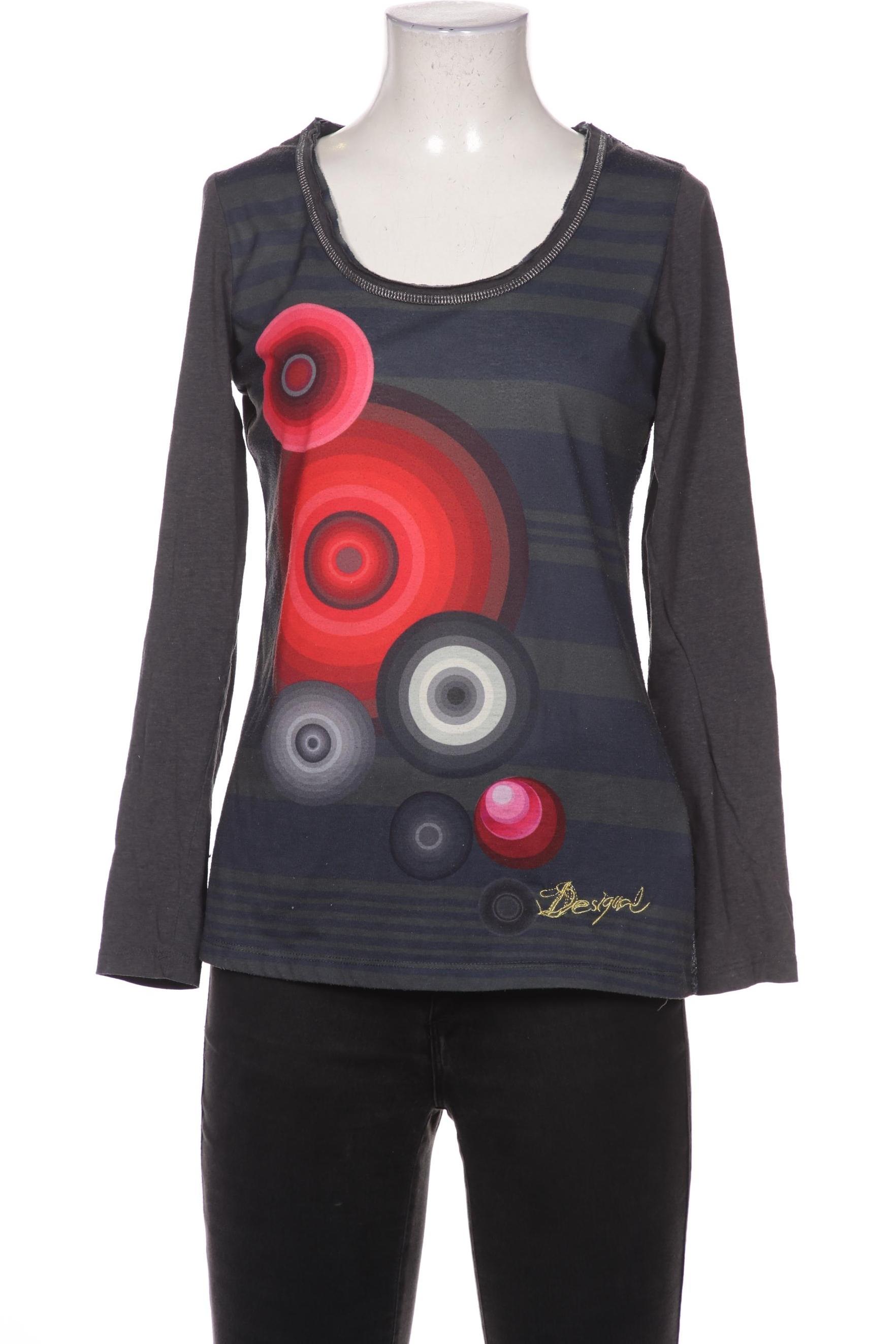 

Desigual Damen Langarmshirt, grau, Gr. 38