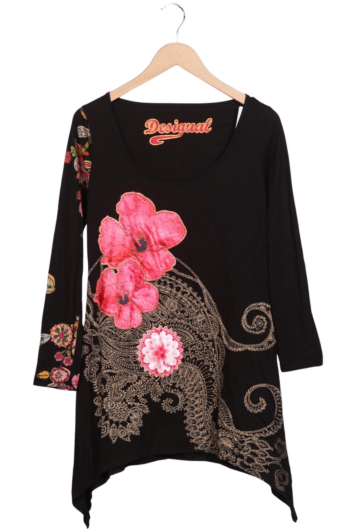 

Desigual Damen Langarmshirt, schwarz, Gr. 42