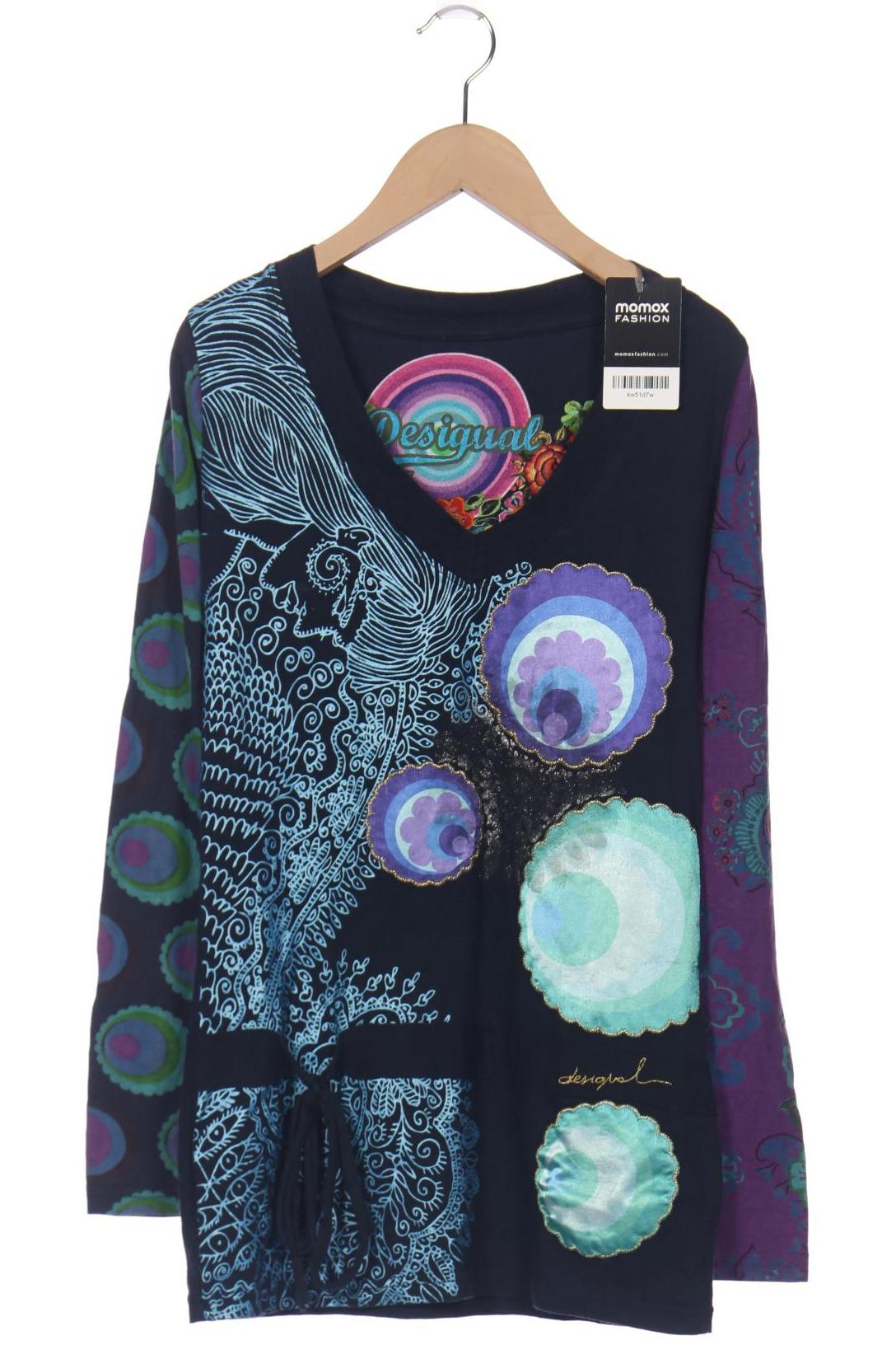 

Desigual Damen Langarmshirt, marineblau, Gr. 36