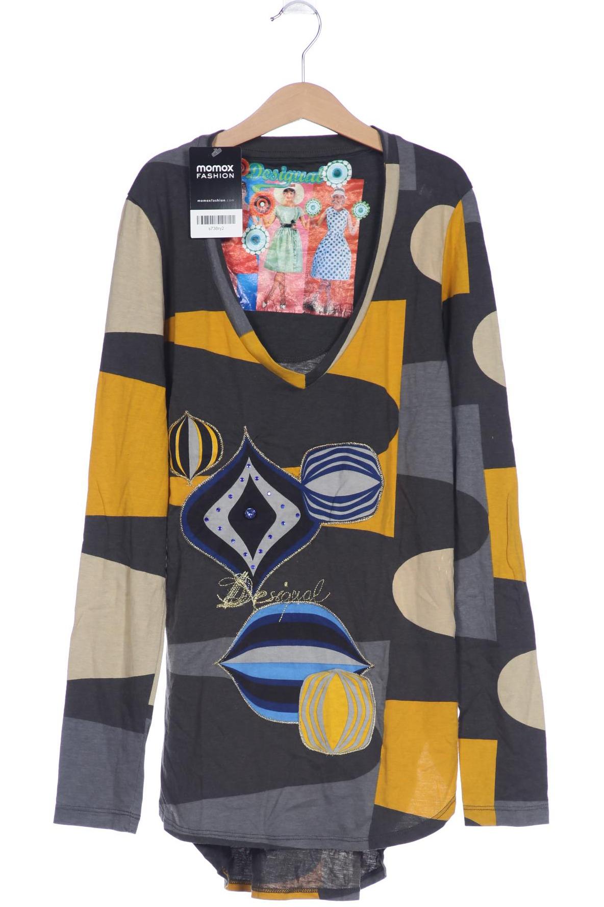 

Desigual Damen Langarmshirt, grau, Gr. 34