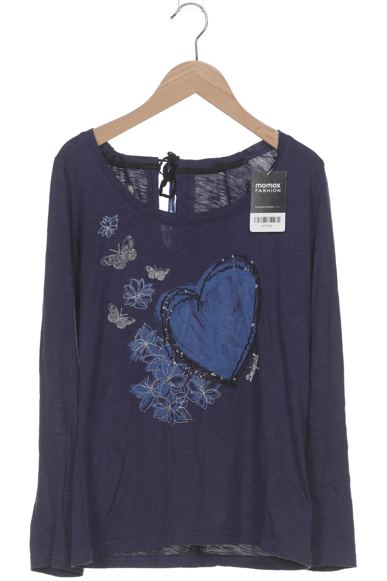 

Desigual Damen Langarmshirt, marineblau, Gr. 42