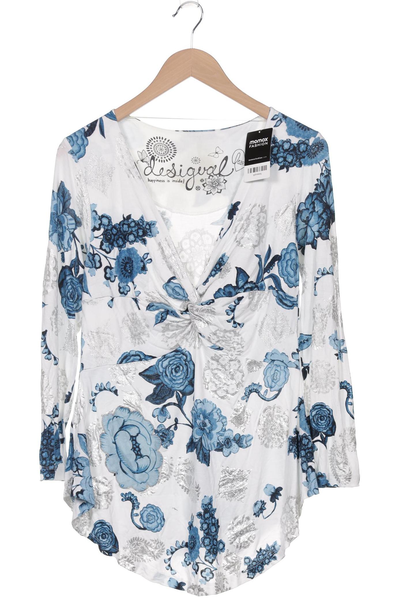

Desigual Damen Langarmshirt, blau, Gr. 42