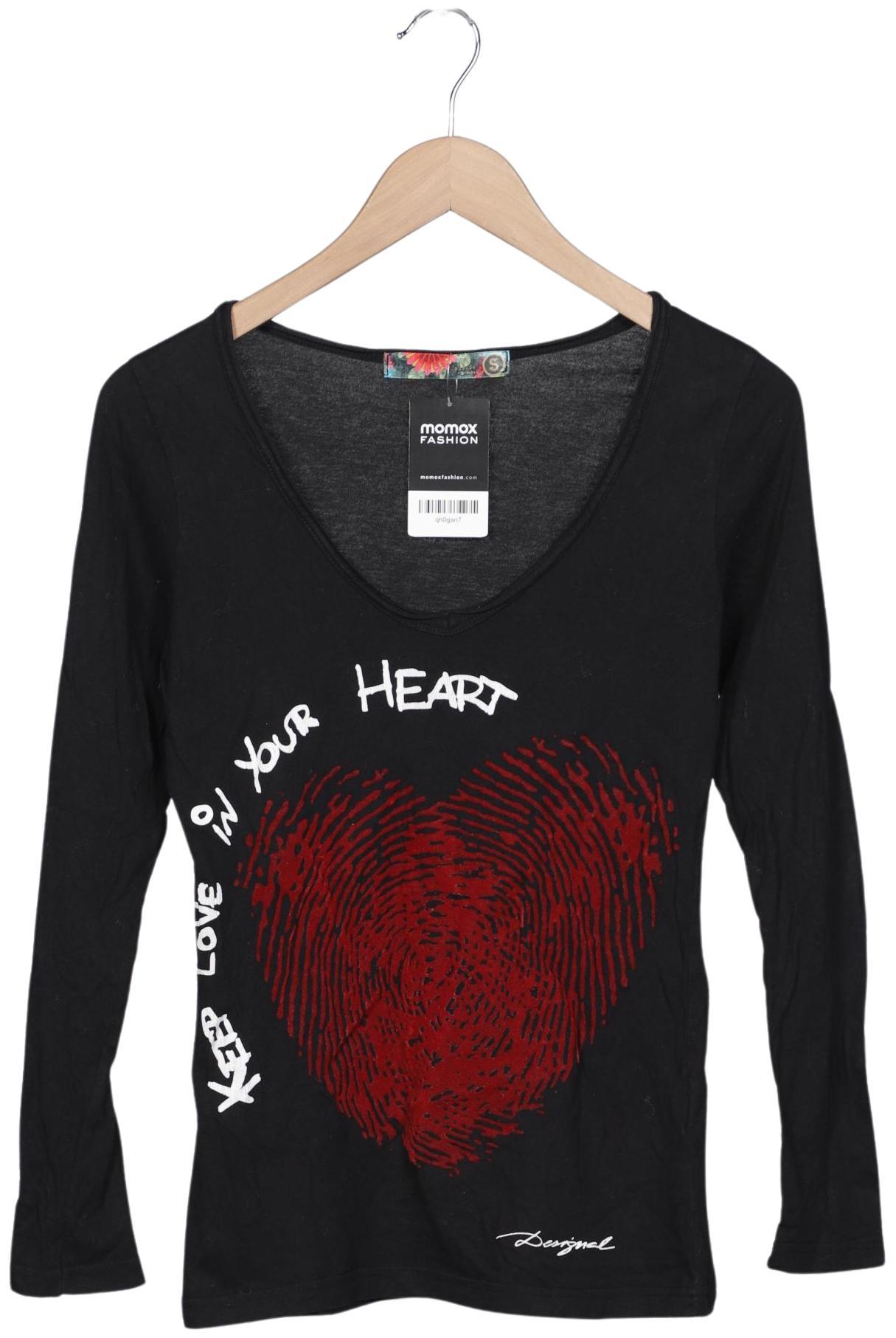 

Desigual Damen Langarmshirt, schwarz, Gr. 36