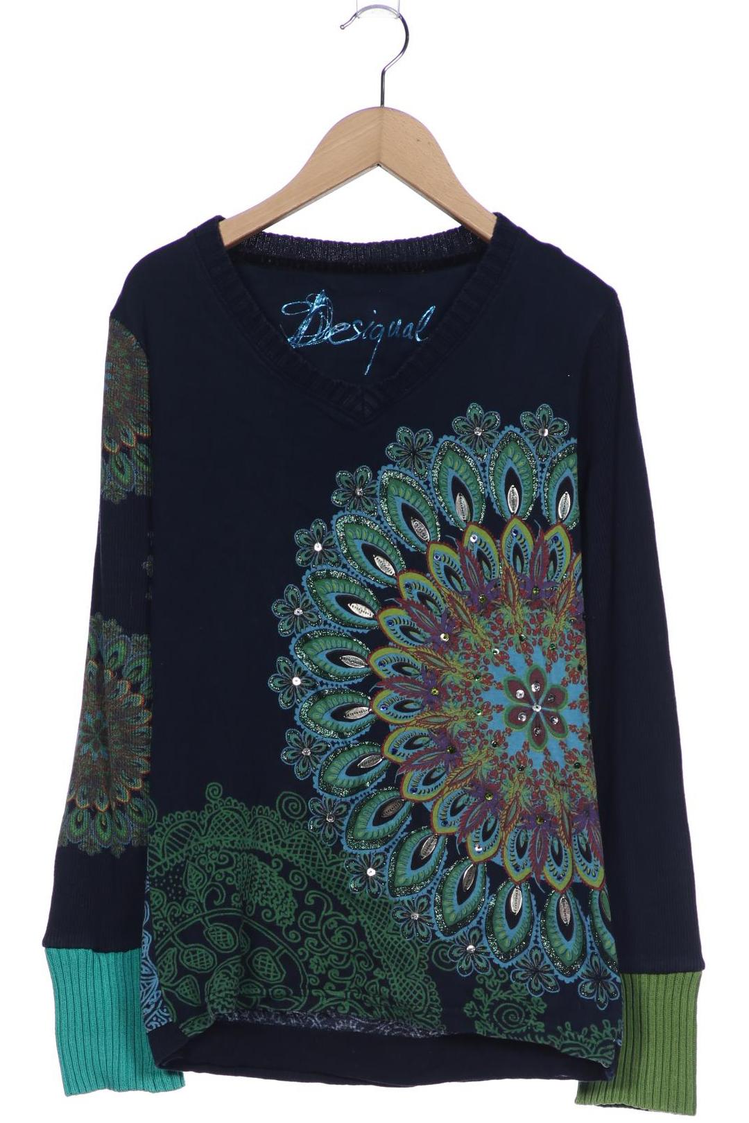 

Desigual Damen Langarmshirt, marineblau, Gr. 38
