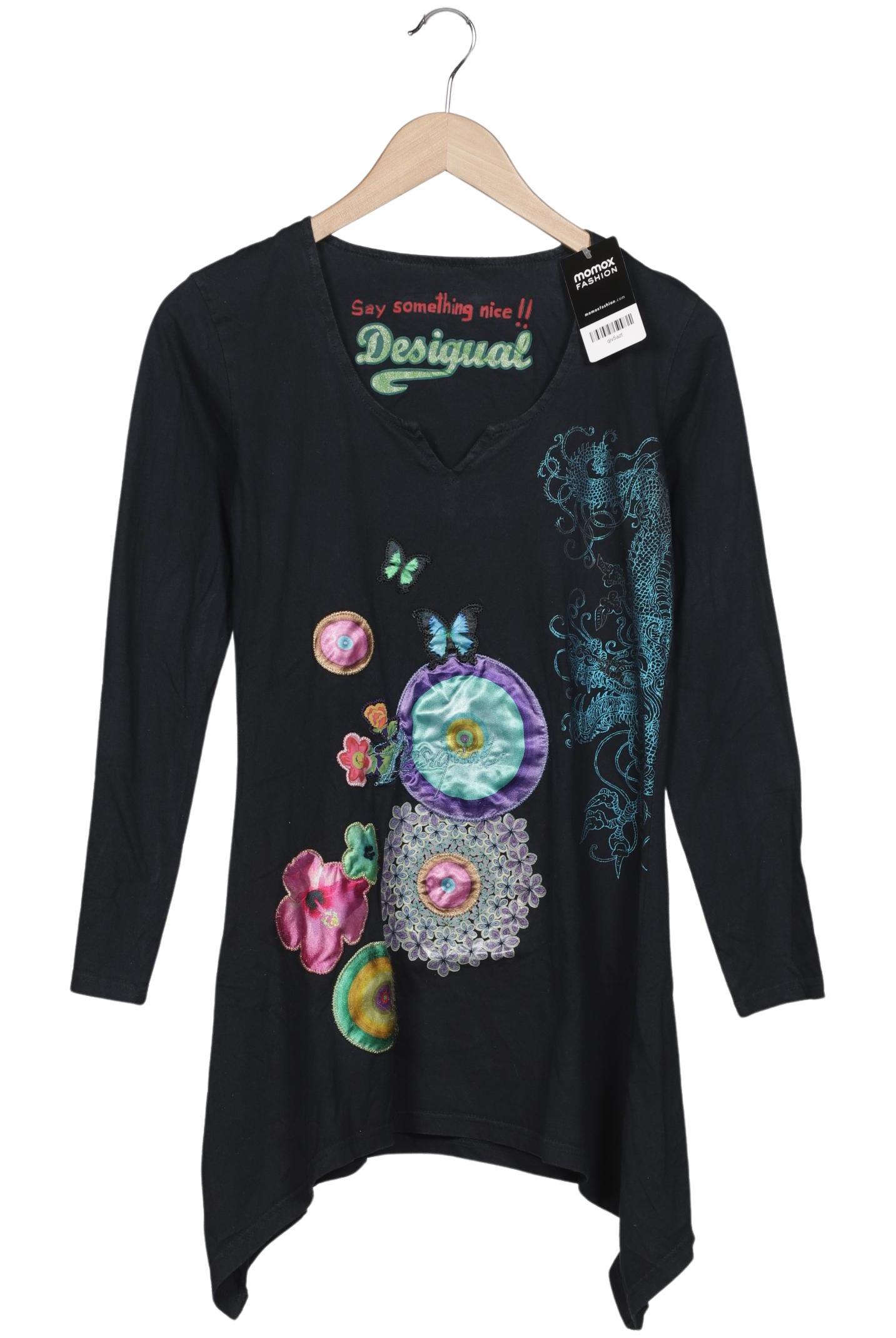 

Desigual Damen Langarmshirt, marineblau, Gr. 38