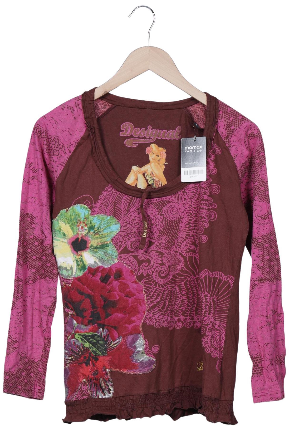 

Desigual Damen Langarmshirt, bordeaux, Gr. 42