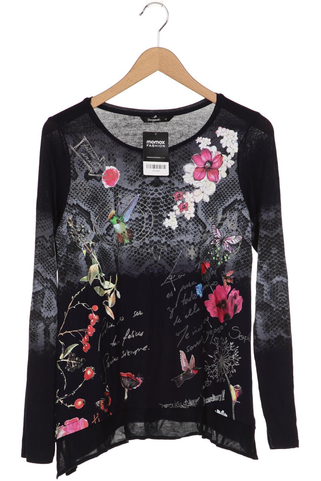

Desigual Damen Langarmshirt, marineblau, Gr. 38