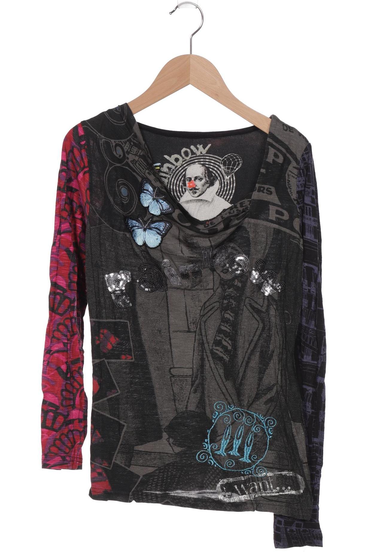 

Desigual Damen Langarmshirt, schwarz, Gr. 34