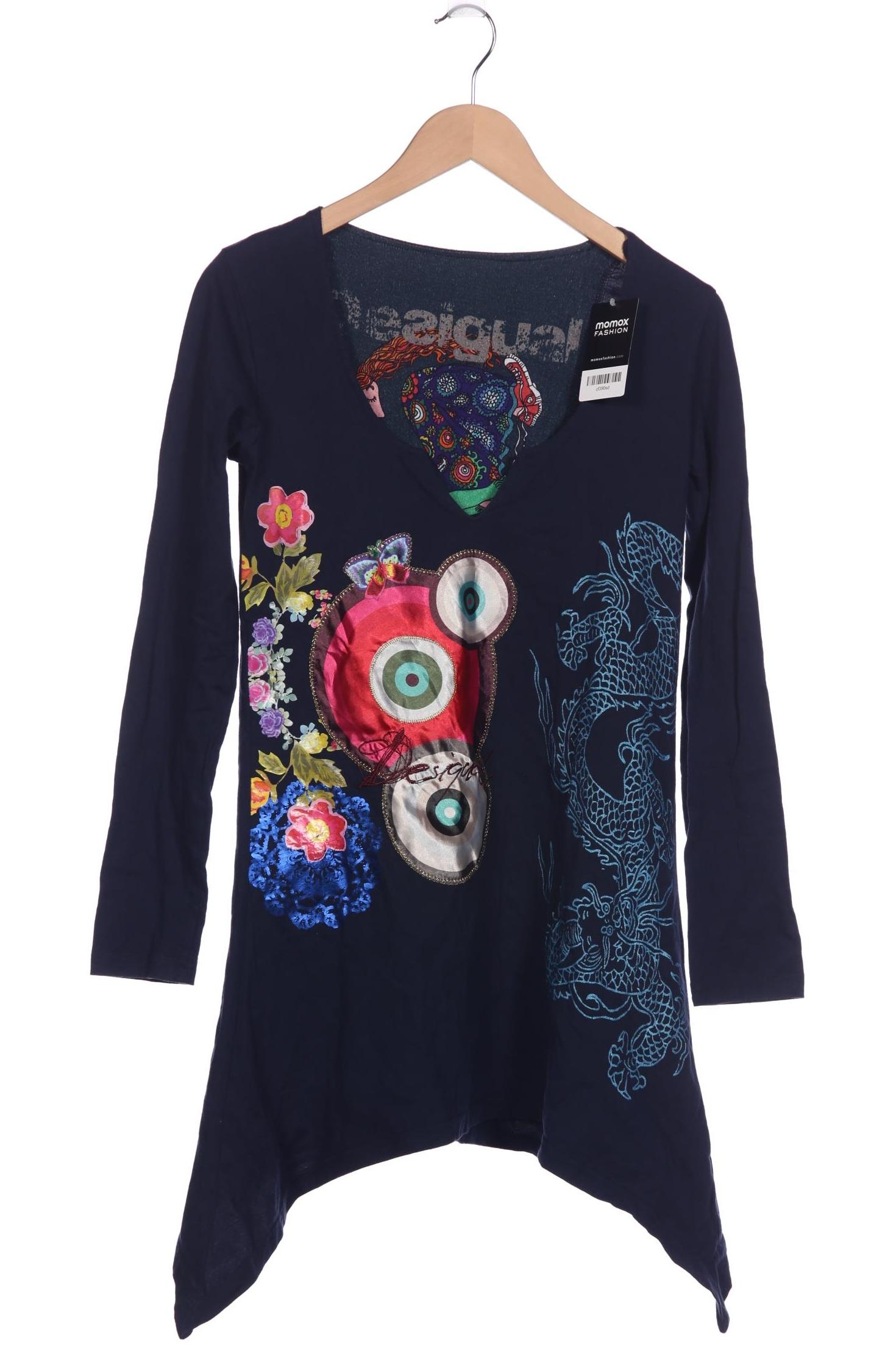 

Desigual Damen Langarmshirt, marineblau, Gr. 42