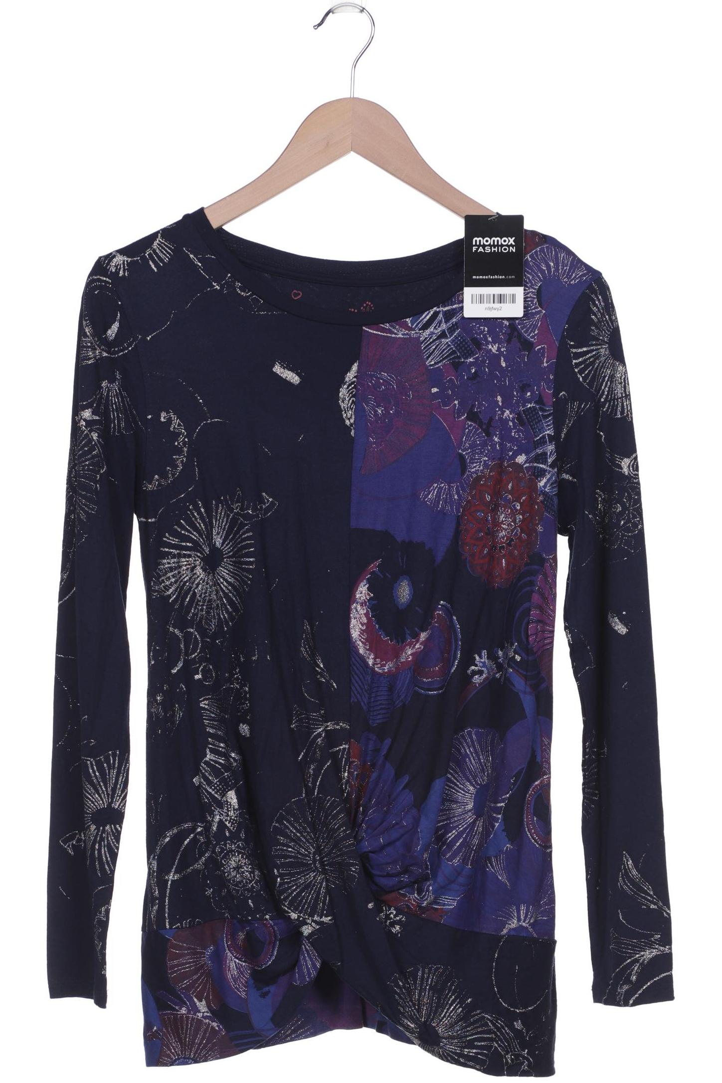 

Desigual Damen Langarmshirt, marineblau, Gr. 36