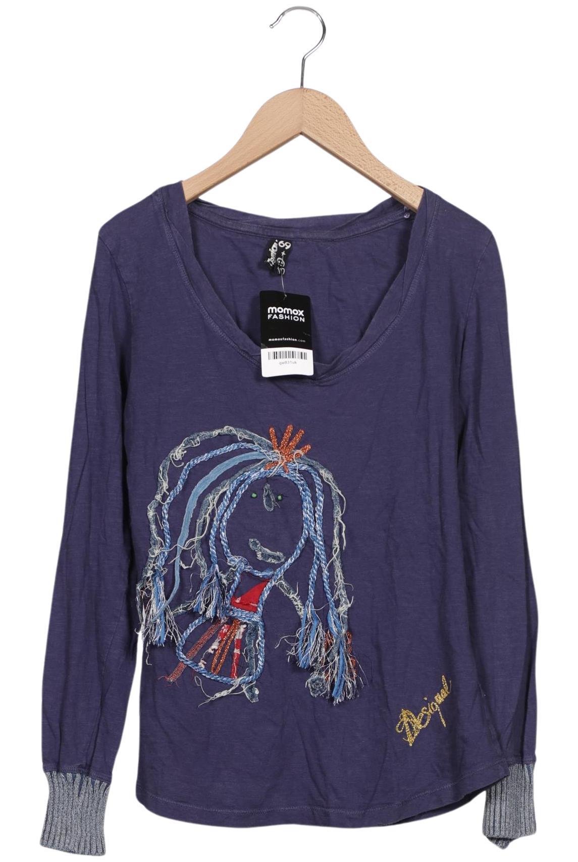 

Desigual Damen Langarmshirt, marineblau, Gr. 38