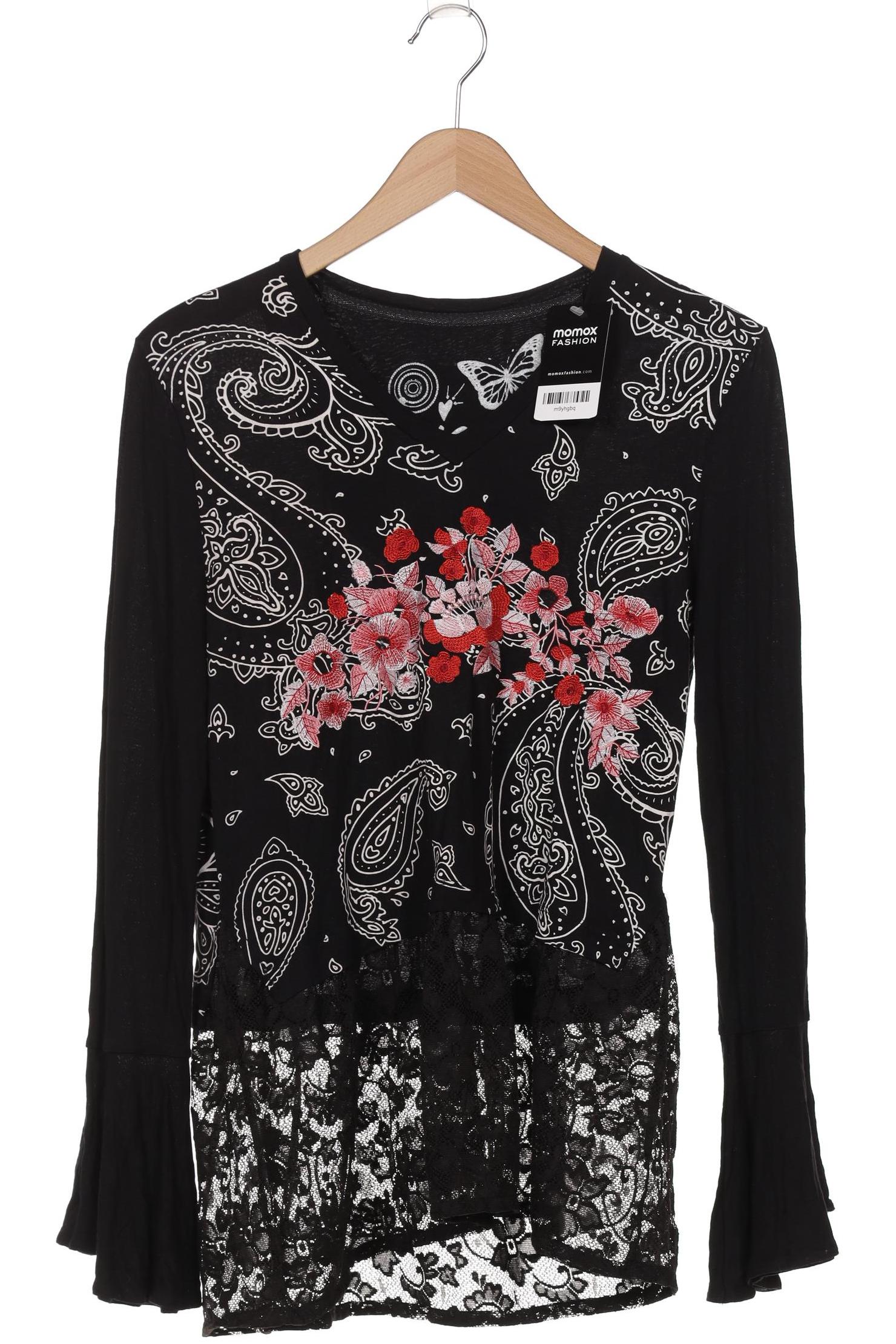 

Desigual Damen Langarmshirt, schwarz, Gr. 38