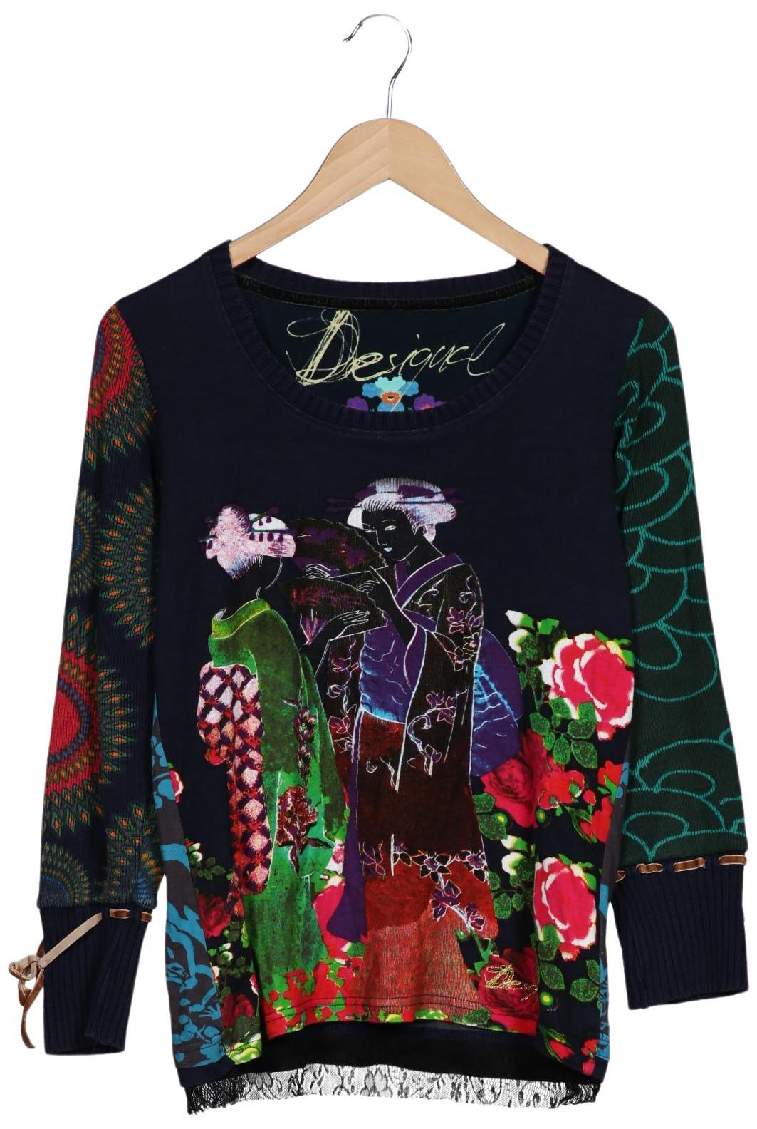 

Desigual Damen Langarmshirt, mehrfarbig, Gr. 42