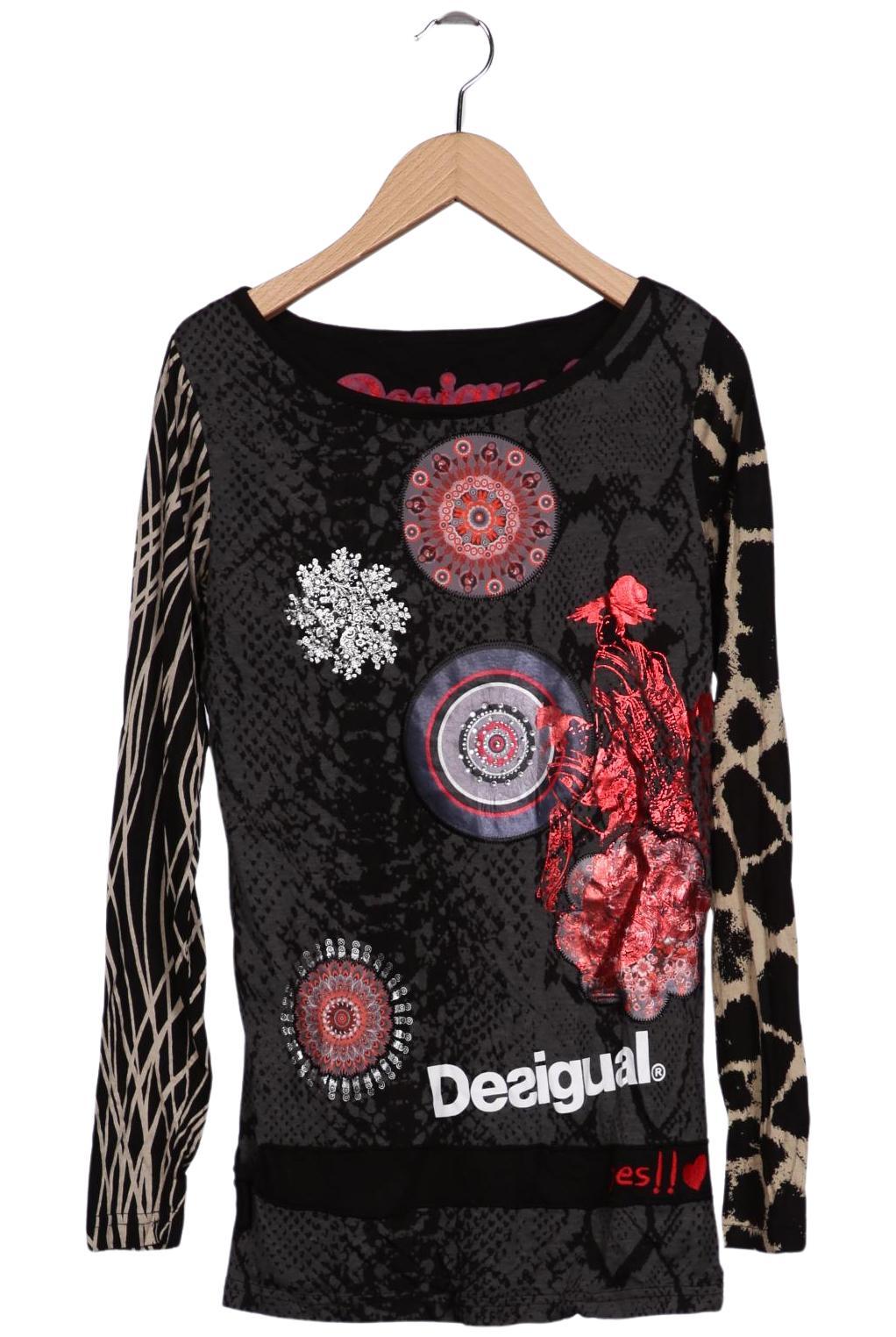 

Desigual Damen Langarmshirt, schwarz, Gr. 36