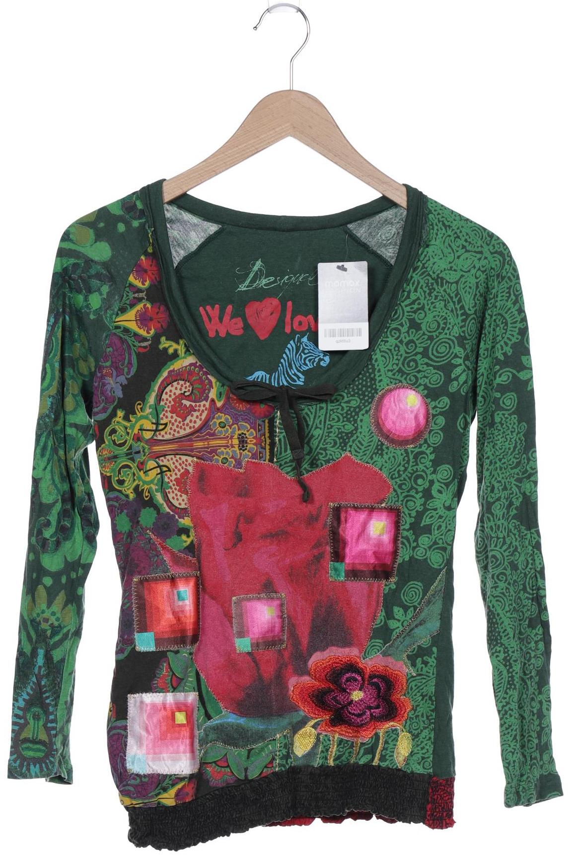 

Desigual Damen Langarmshirt, grün, Gr. 38