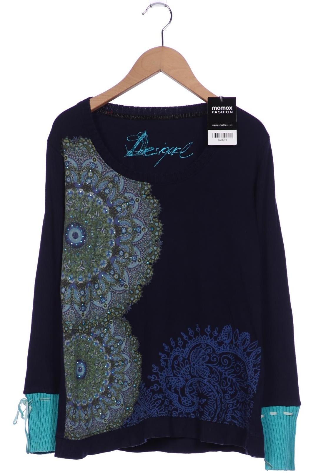 

Desigual Damen Langarmshirt, marineblau, Gr. 38