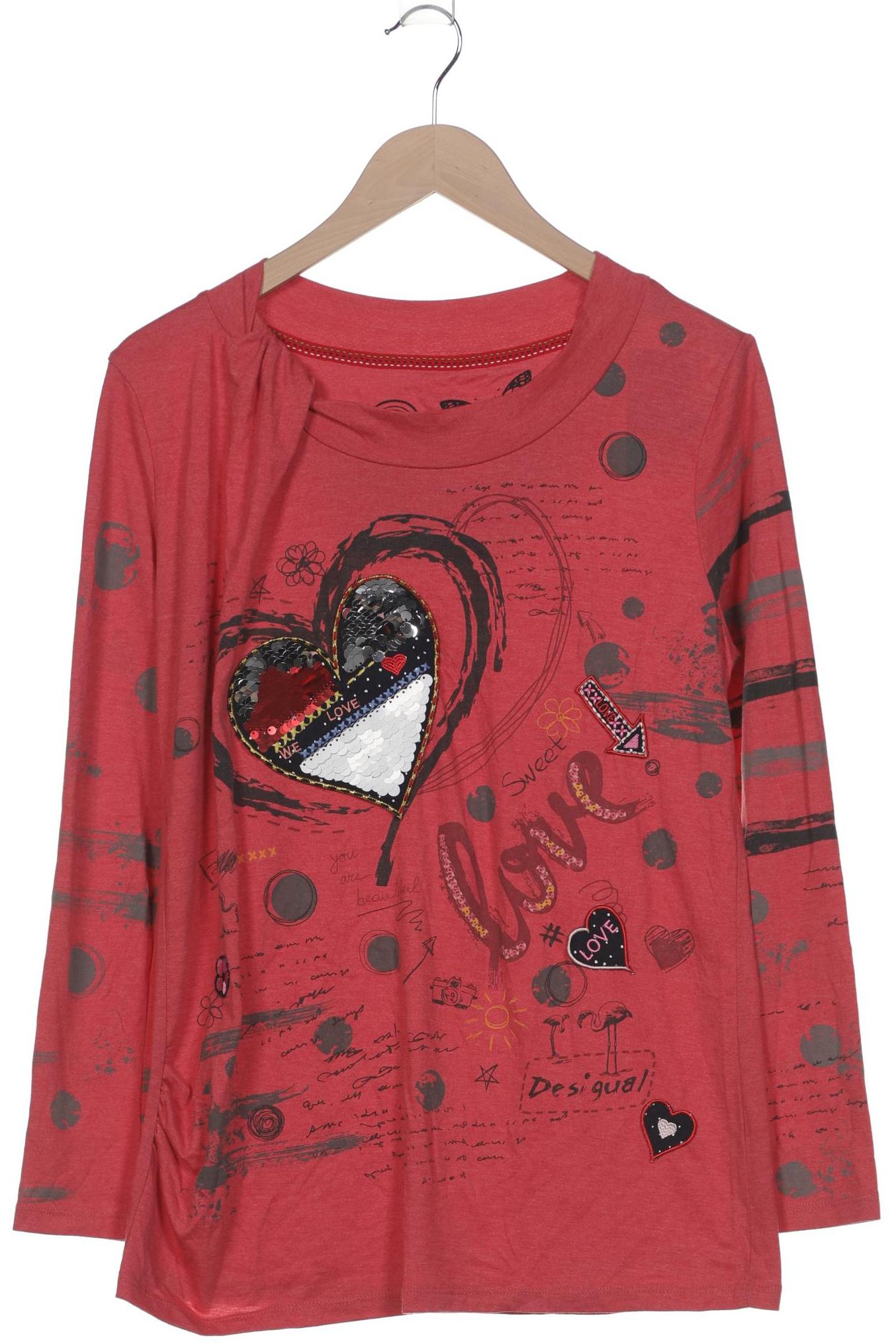 

Desigual Damen Langarmshirt, rot, Gr. 44