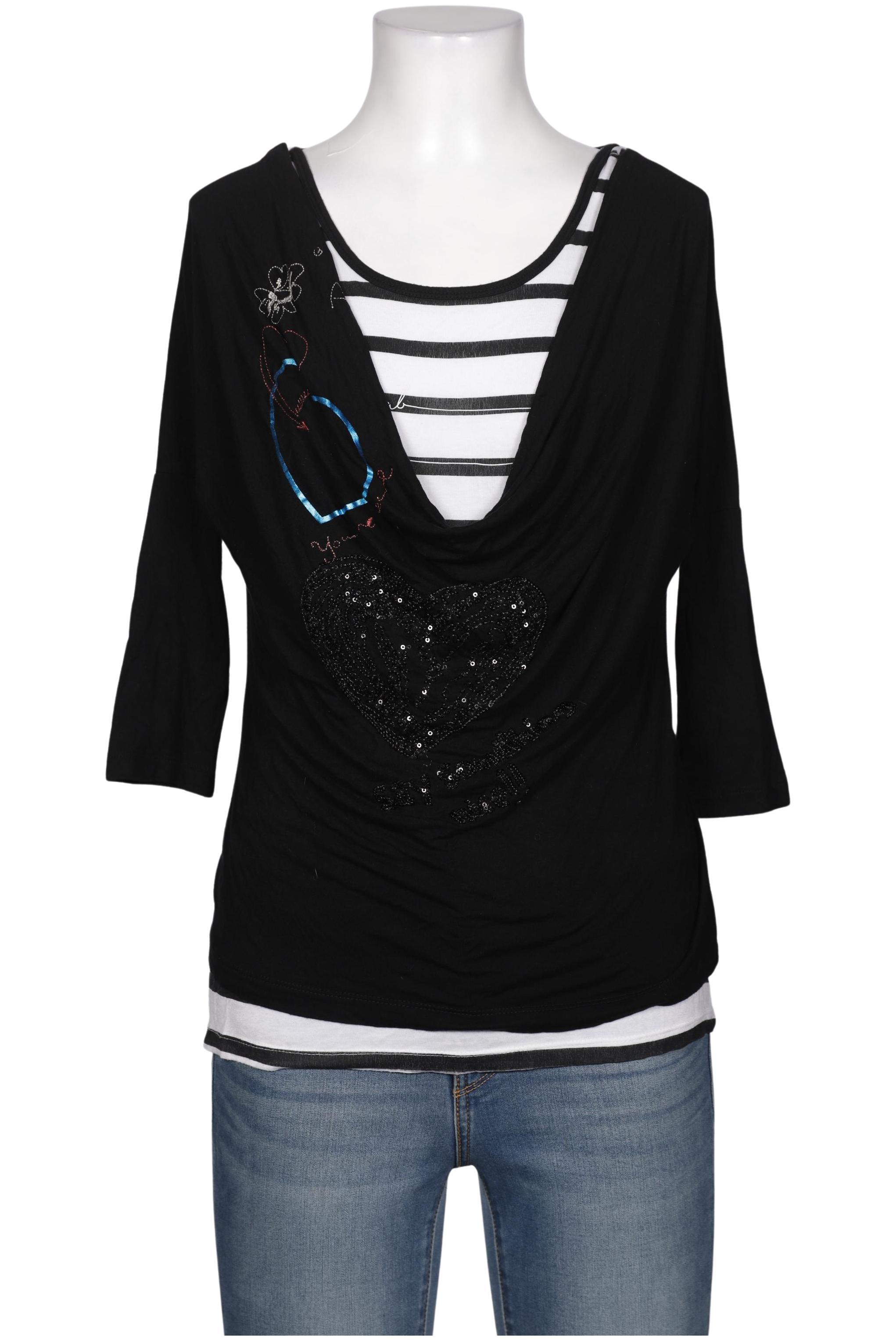 

Desigual Damen Langarmshirt, schwarz, Gr. 38