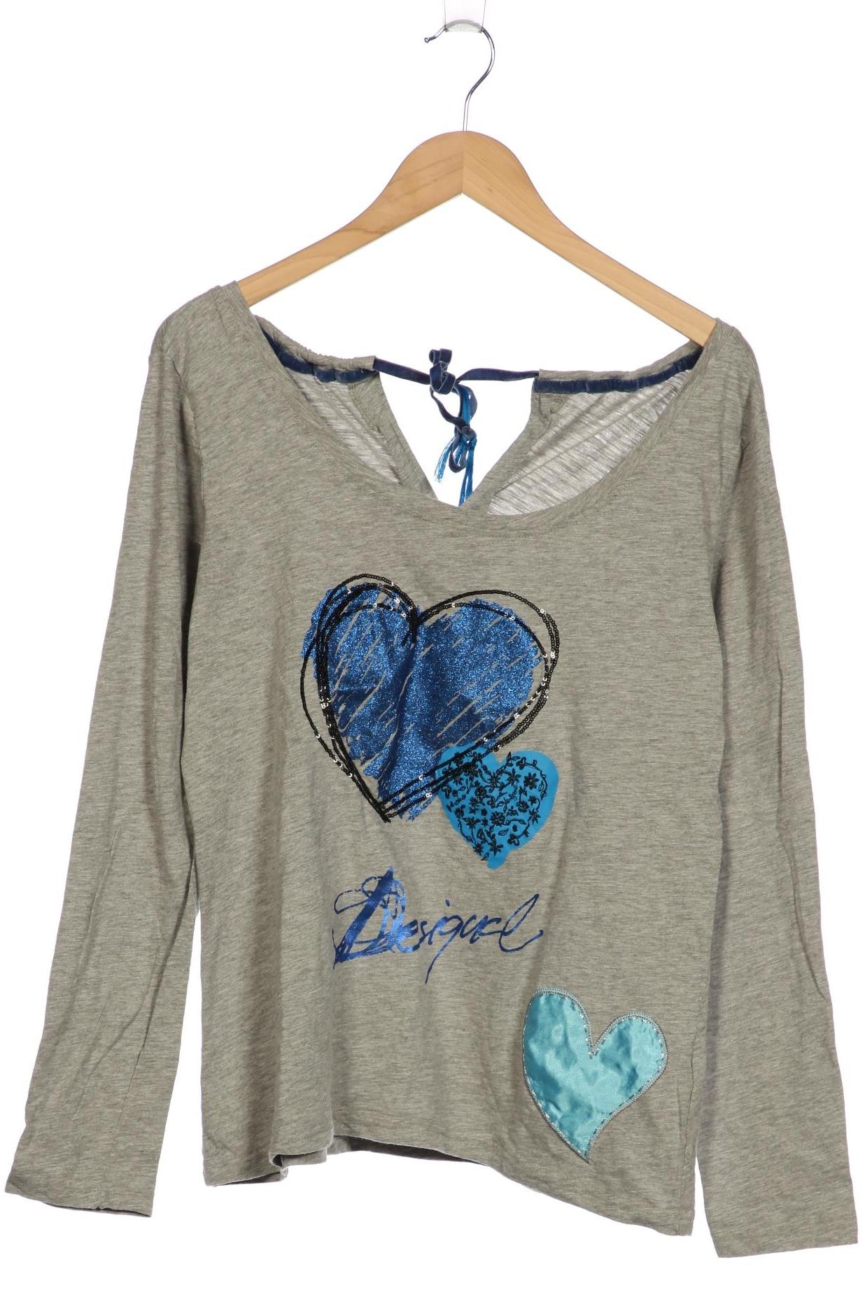 

Desigual Damen Langarmshirt, grau, Gr. 46