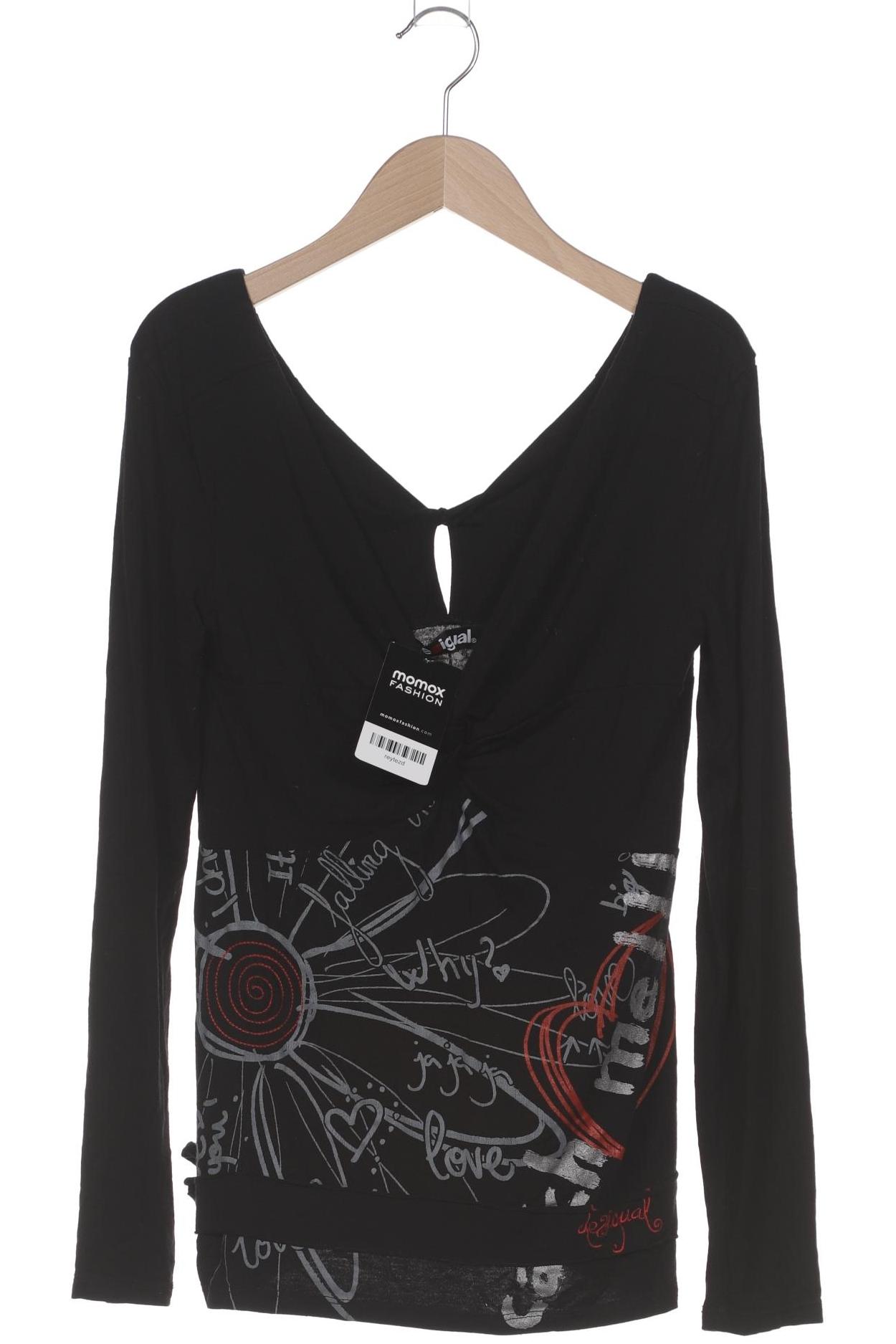 

Desigual Damen Langarmshirt, schwarz, Gr. 38