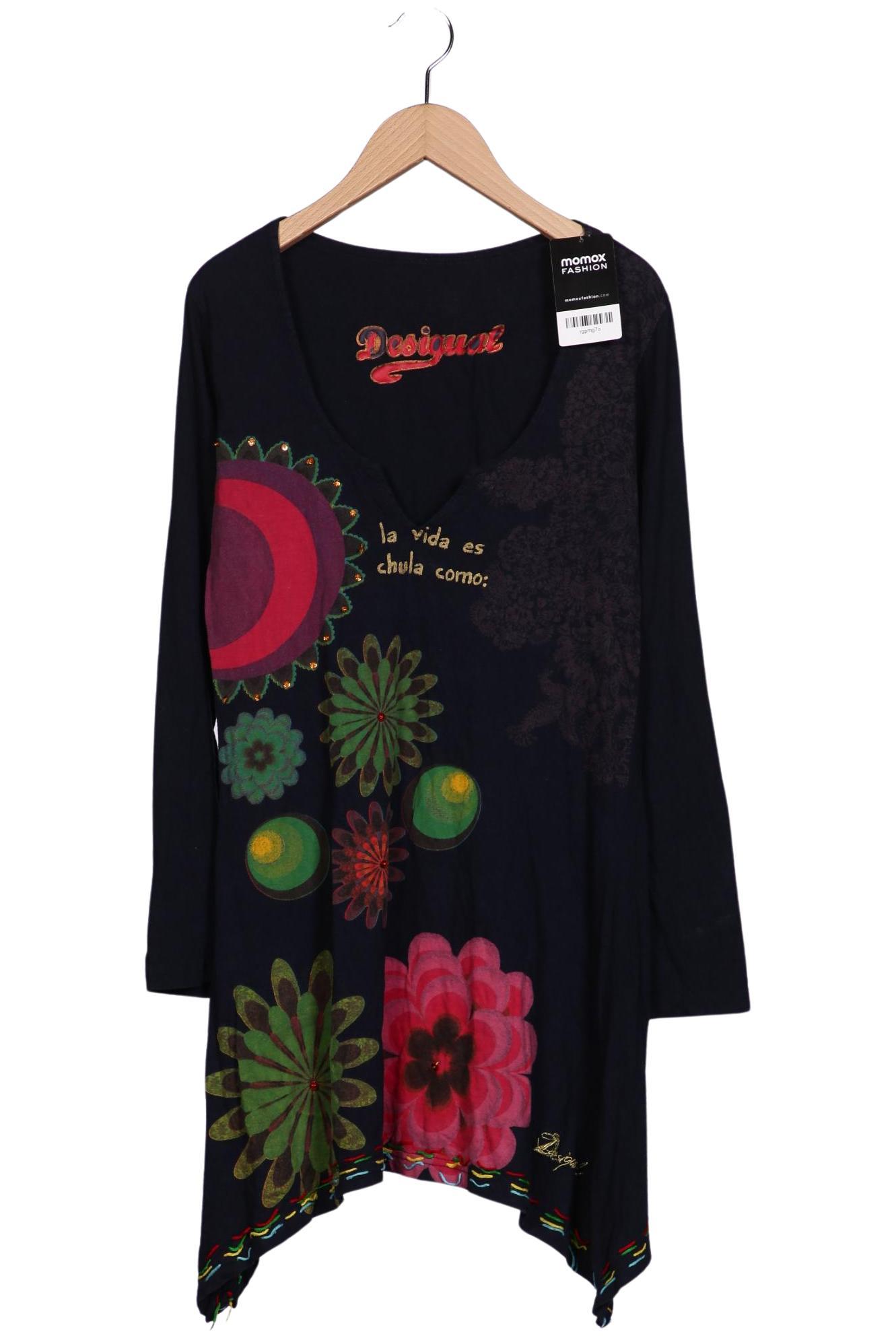 

Desigual Damen Langarmshirt, marineblau, Gr. 38