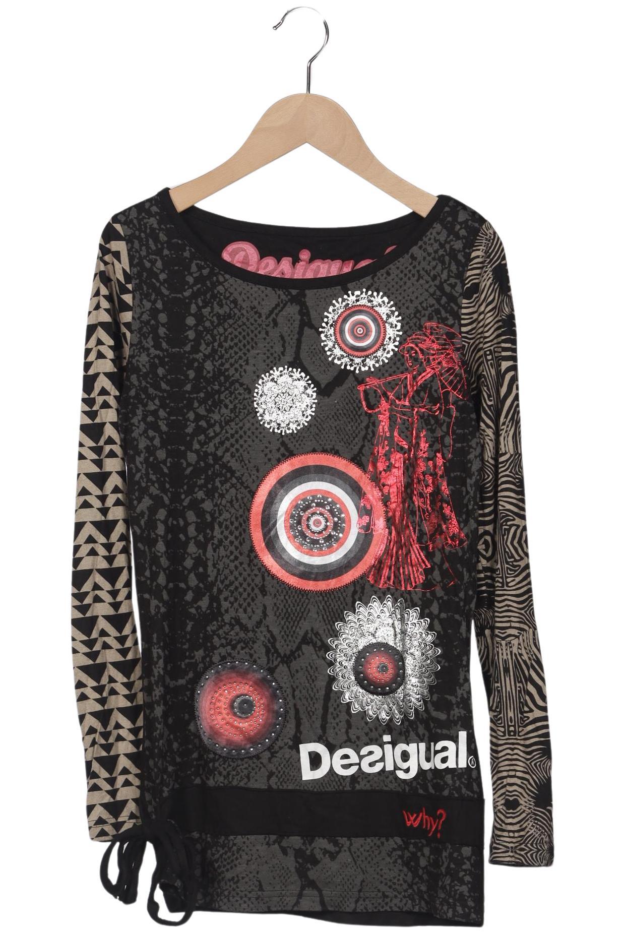 

Desigual Damen Langarmshirt, mehrfarbig, Gr. 34