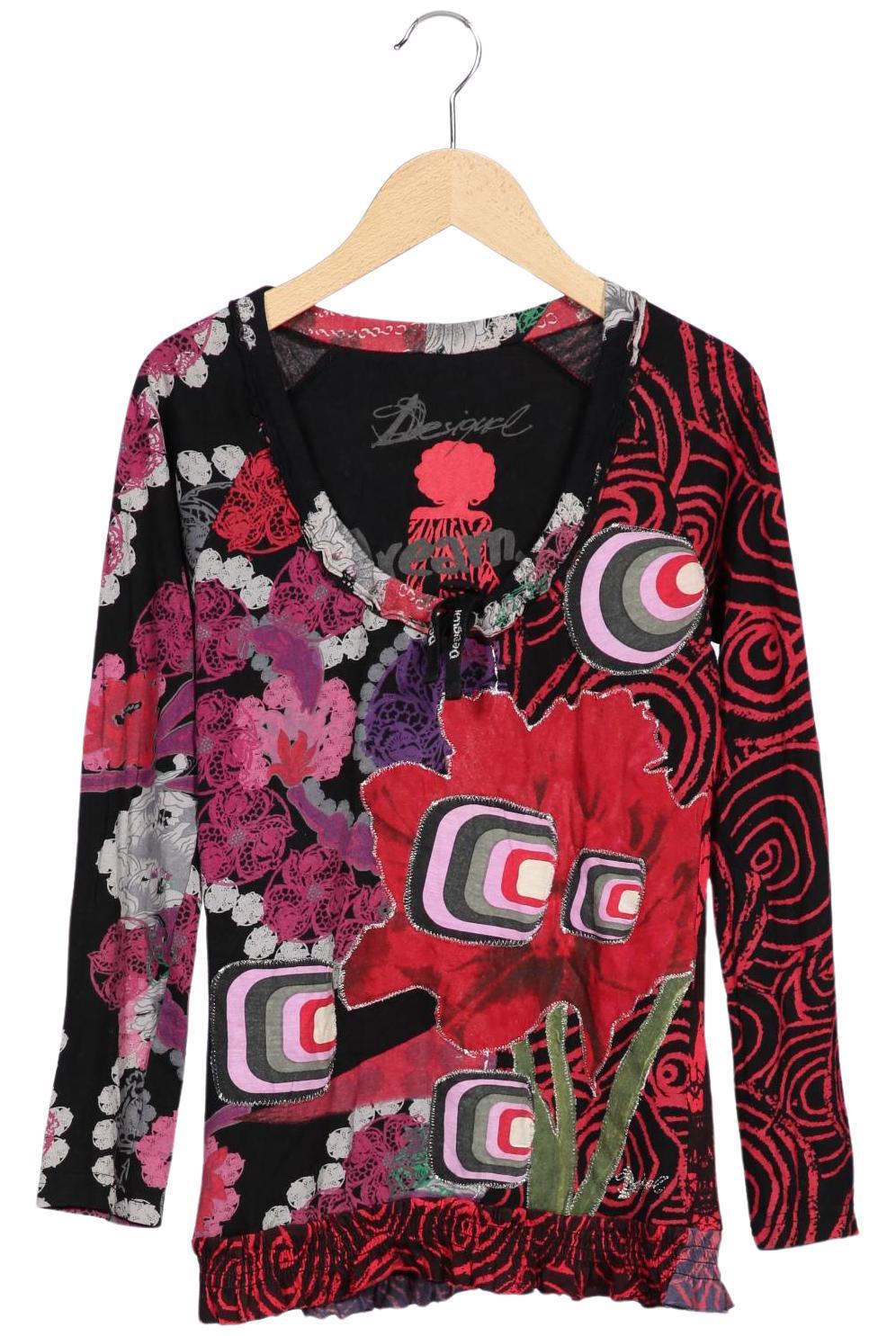 

Desigual Damen Langarmshirt, mehrfarbig, Gr. 34