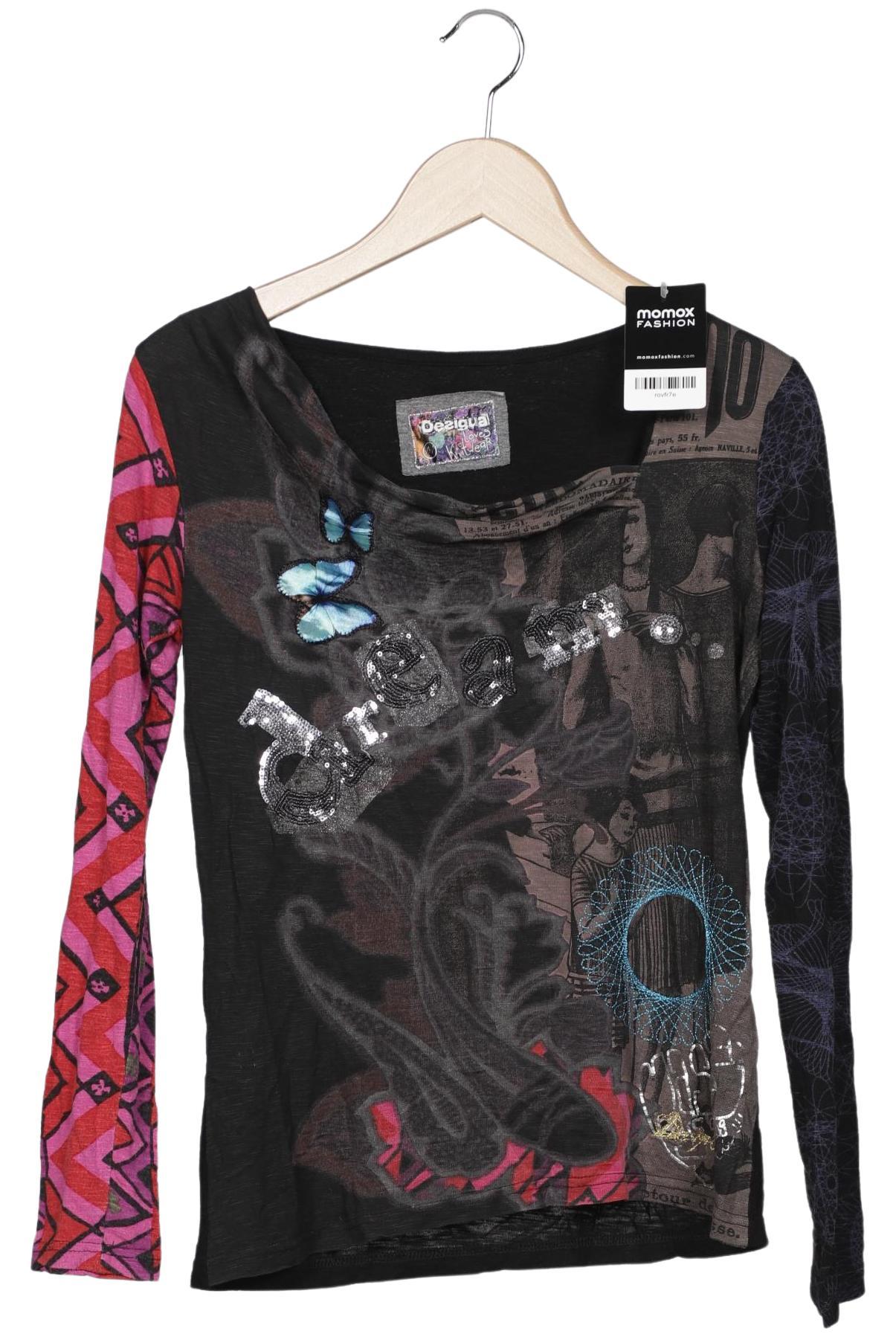 

Desigual Damen Langarmshirt, schwarz, Gr. 38
