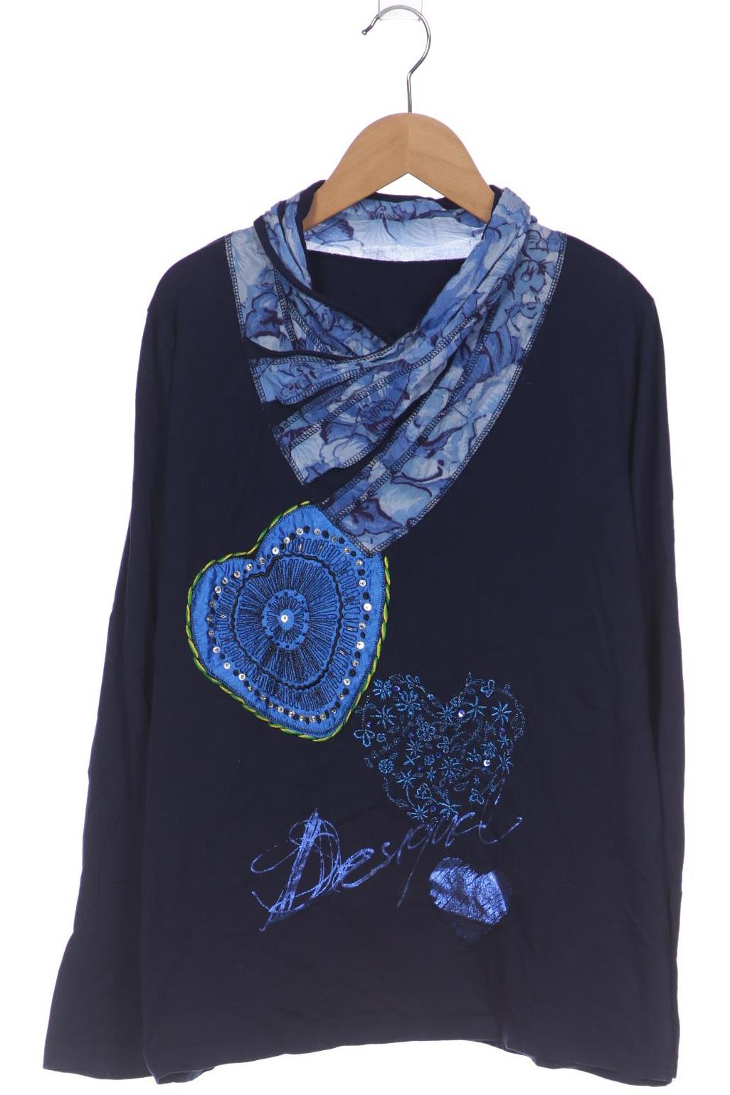 

Desigual Damen Langarmshirt, marineblau, Gr. 44
