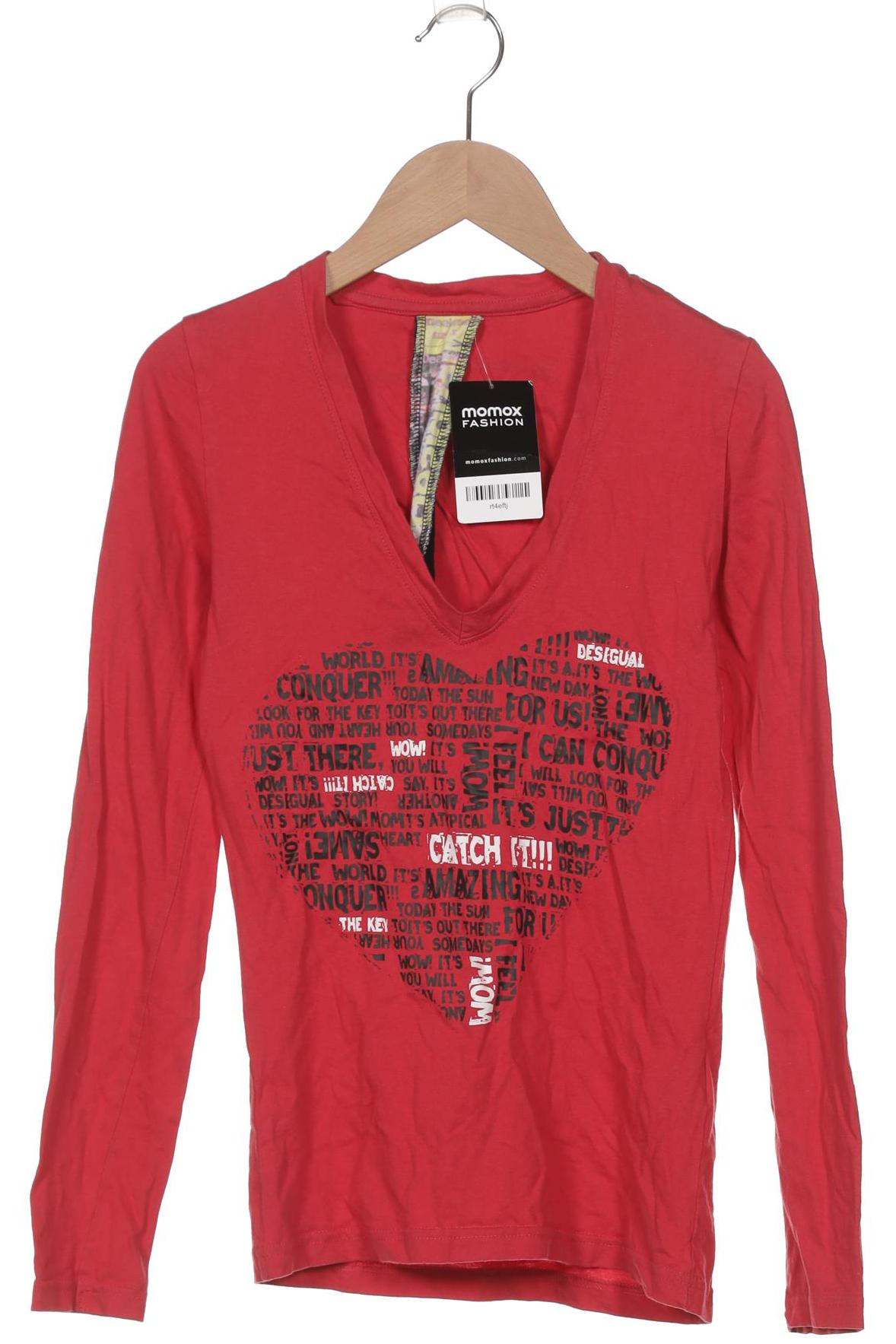 

Desigual Damen Langarmshirt, rot, Gr. 36
