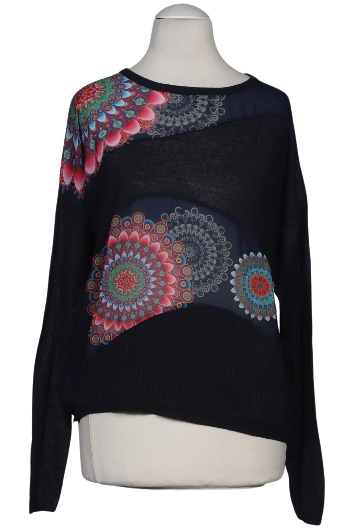 

Desigual Damen Langarmshirt, marineblau, Gr. 34