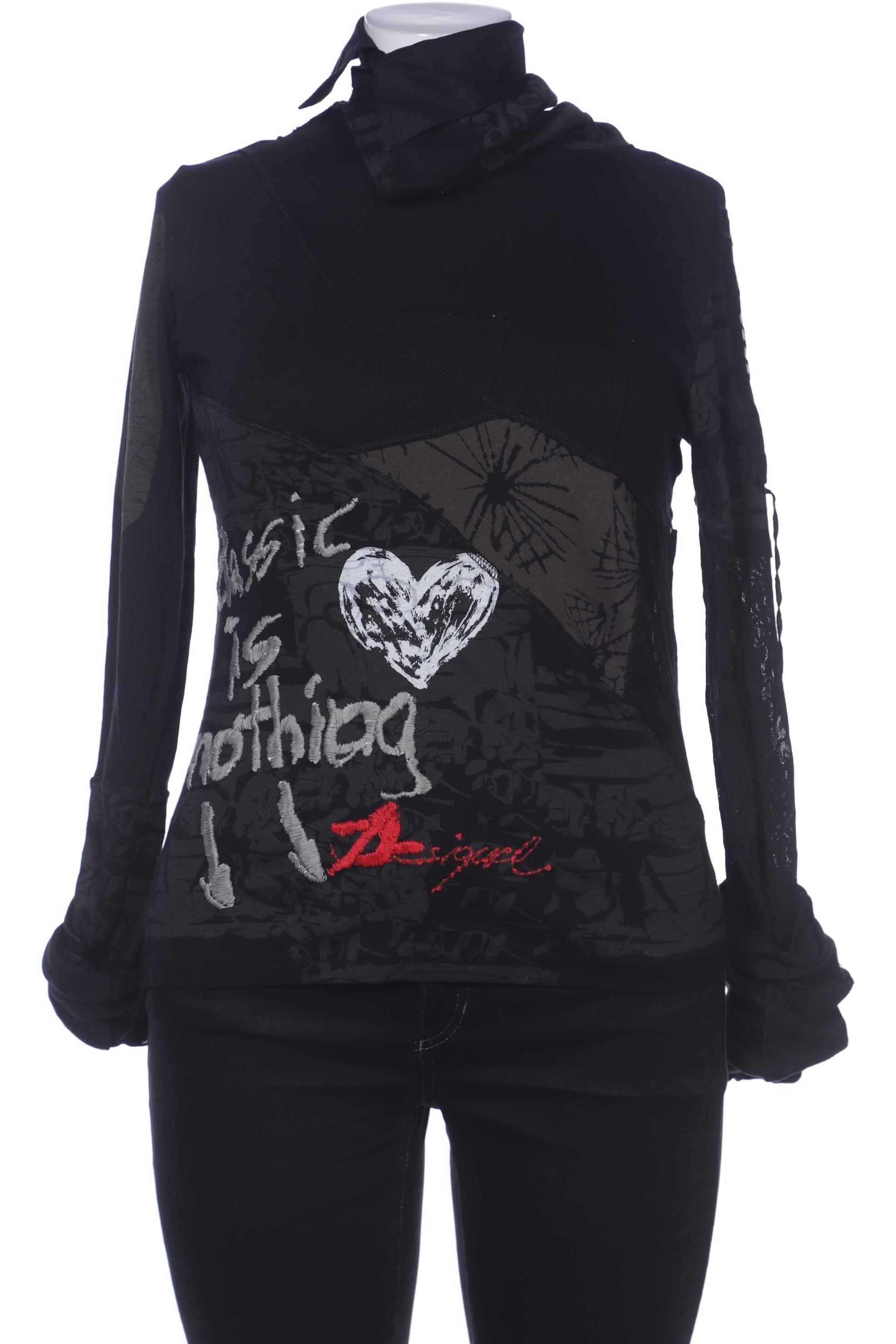

Desigual Damen Langarmshirt, schwarz, Gr. 44