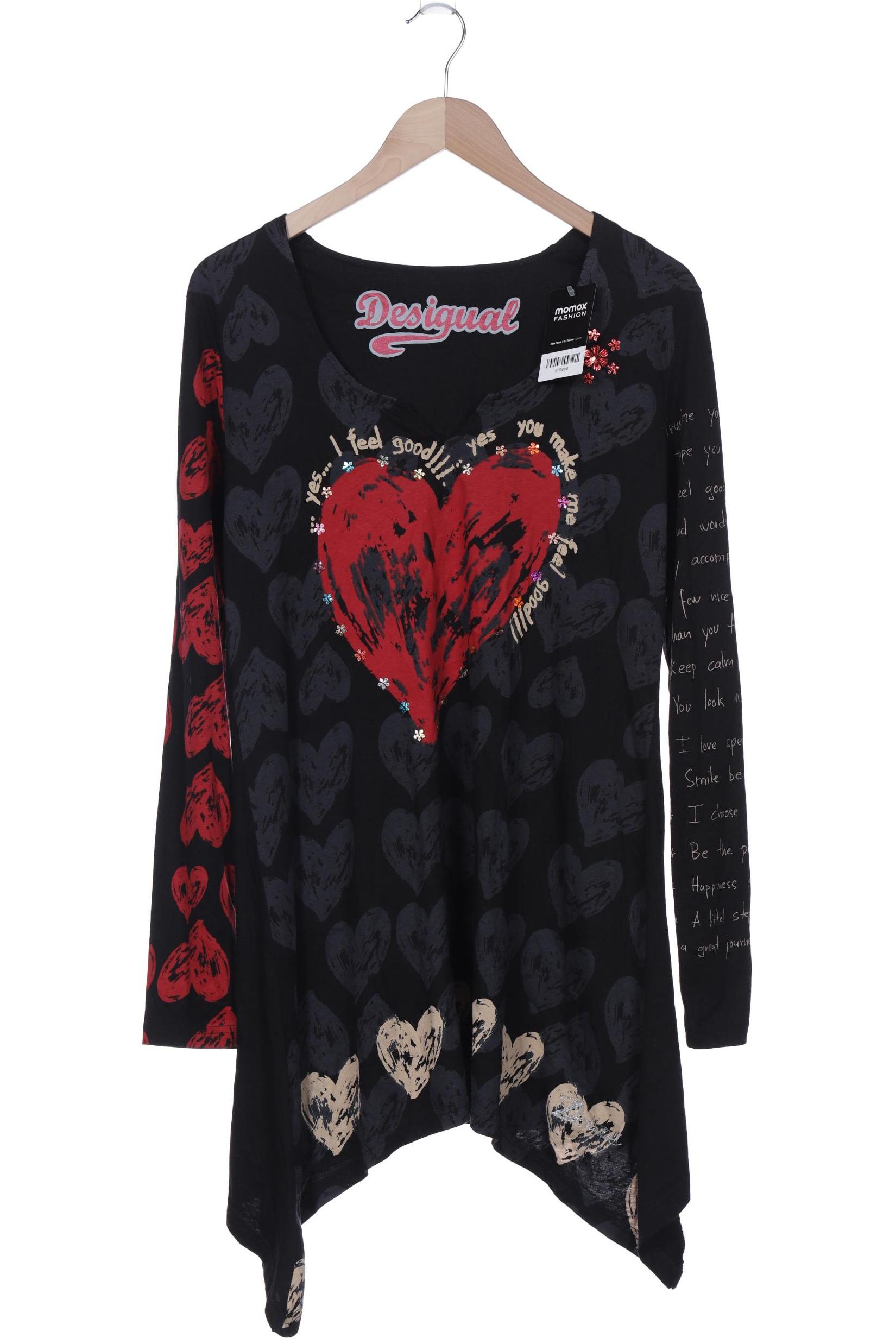 

Desigual Damen Langarmshirt, schwarz, Gr. 44