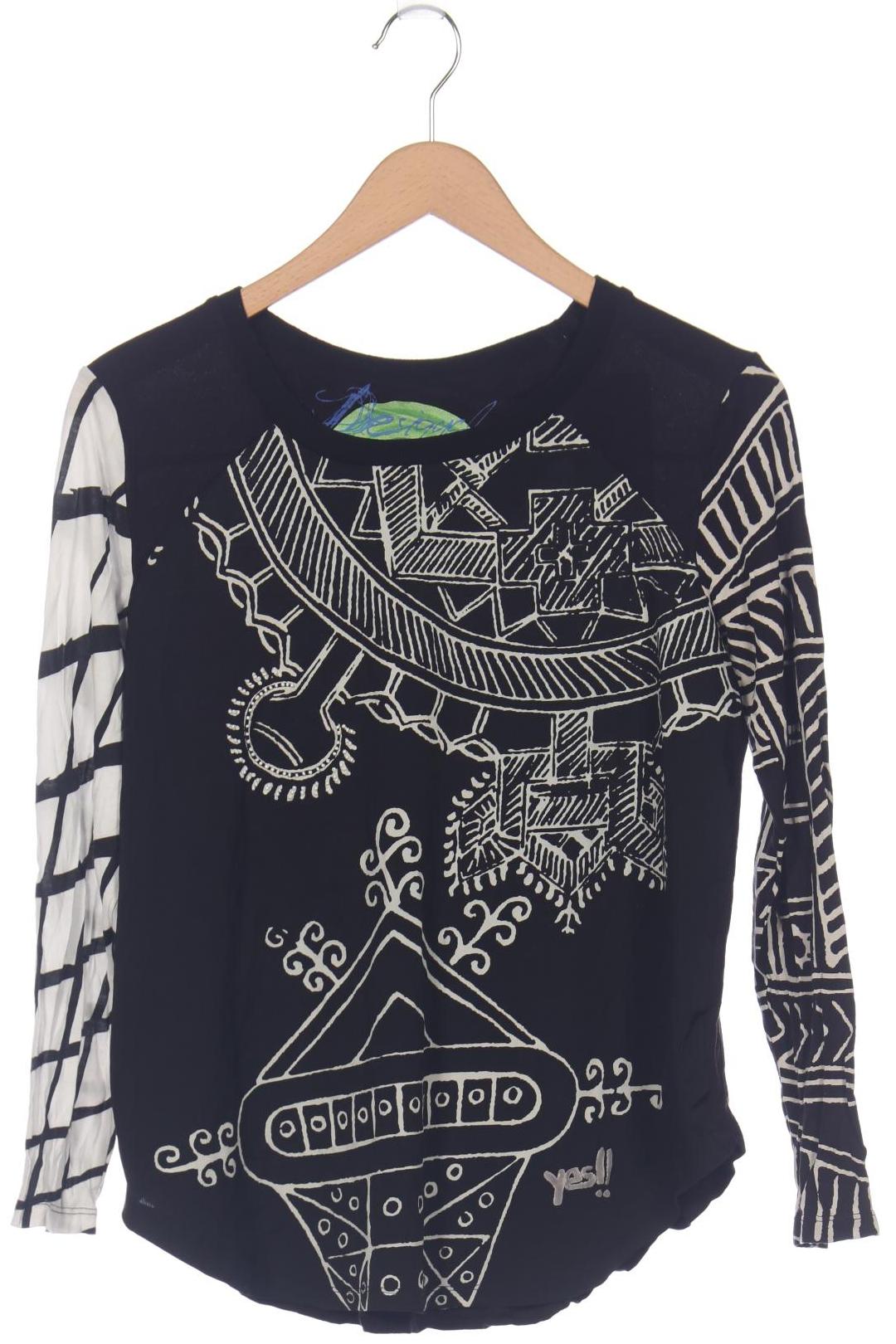 

Desigual Damen Langarmshirt, schwarz, Gr. 38