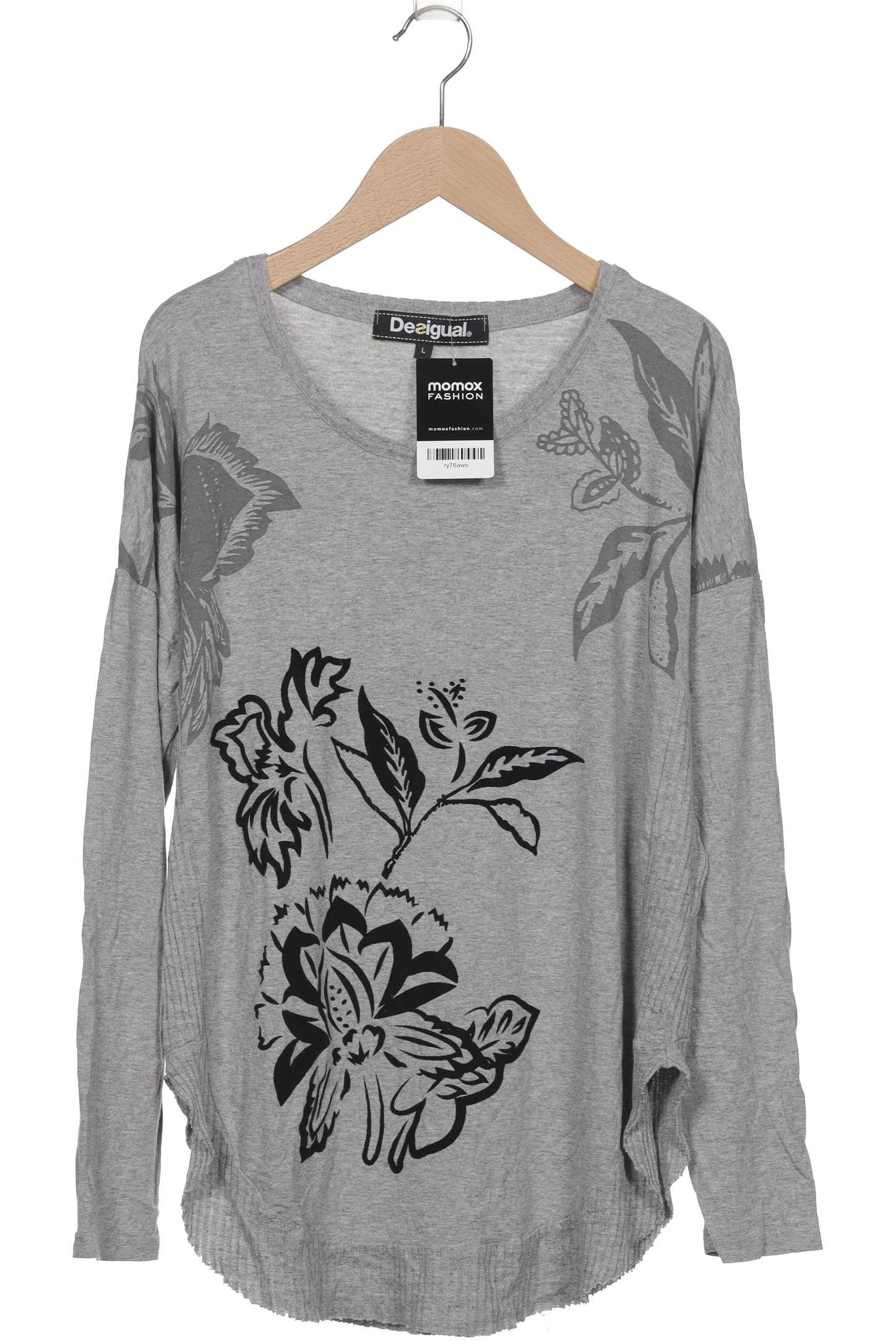 

Desigual Damen Langarmshirt, grau, Gr. 42