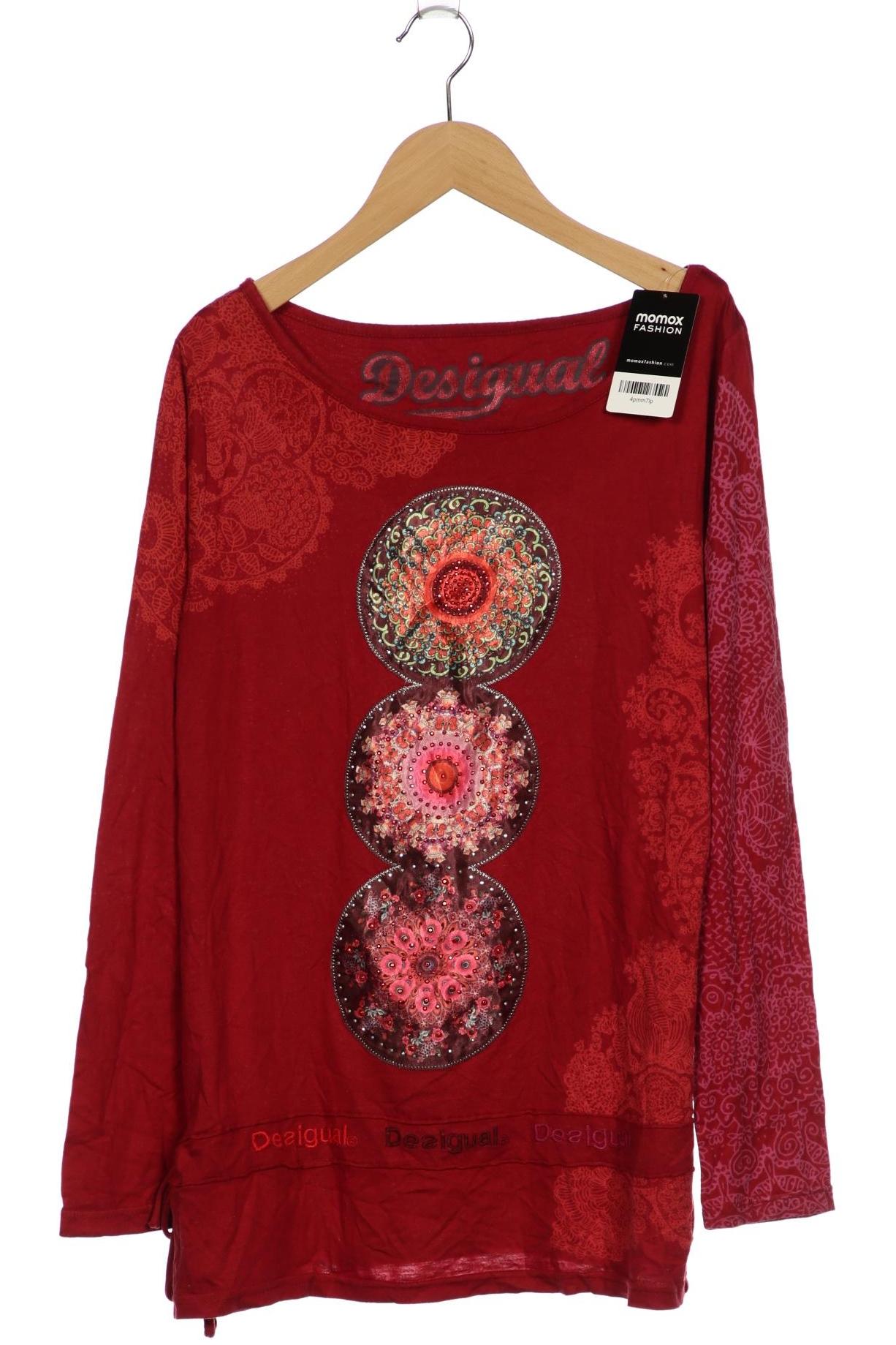 

Desigual Damen Langarmshirt, bordeaux, Gr. 44