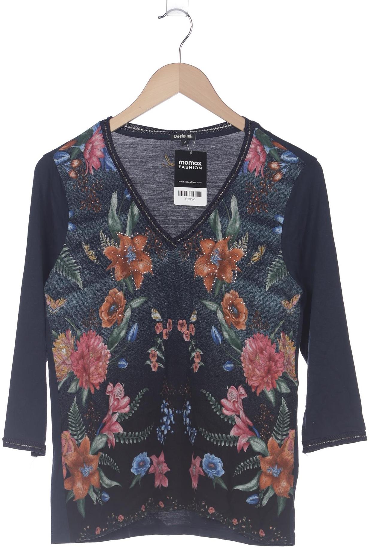 

Desigual Damen Langarmshirt, marineblau, Gr. 38