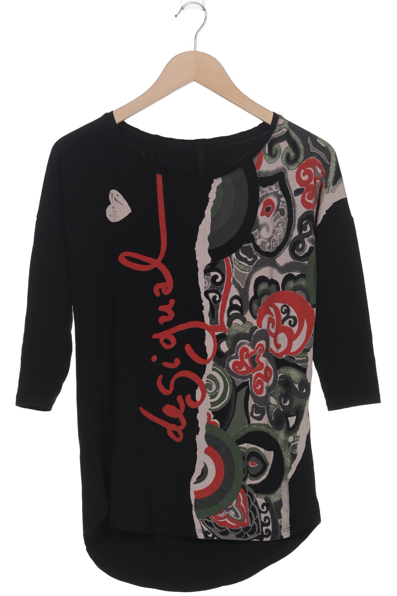 

Desigual Damen Langarmshirt, schwarz, Gr. 38