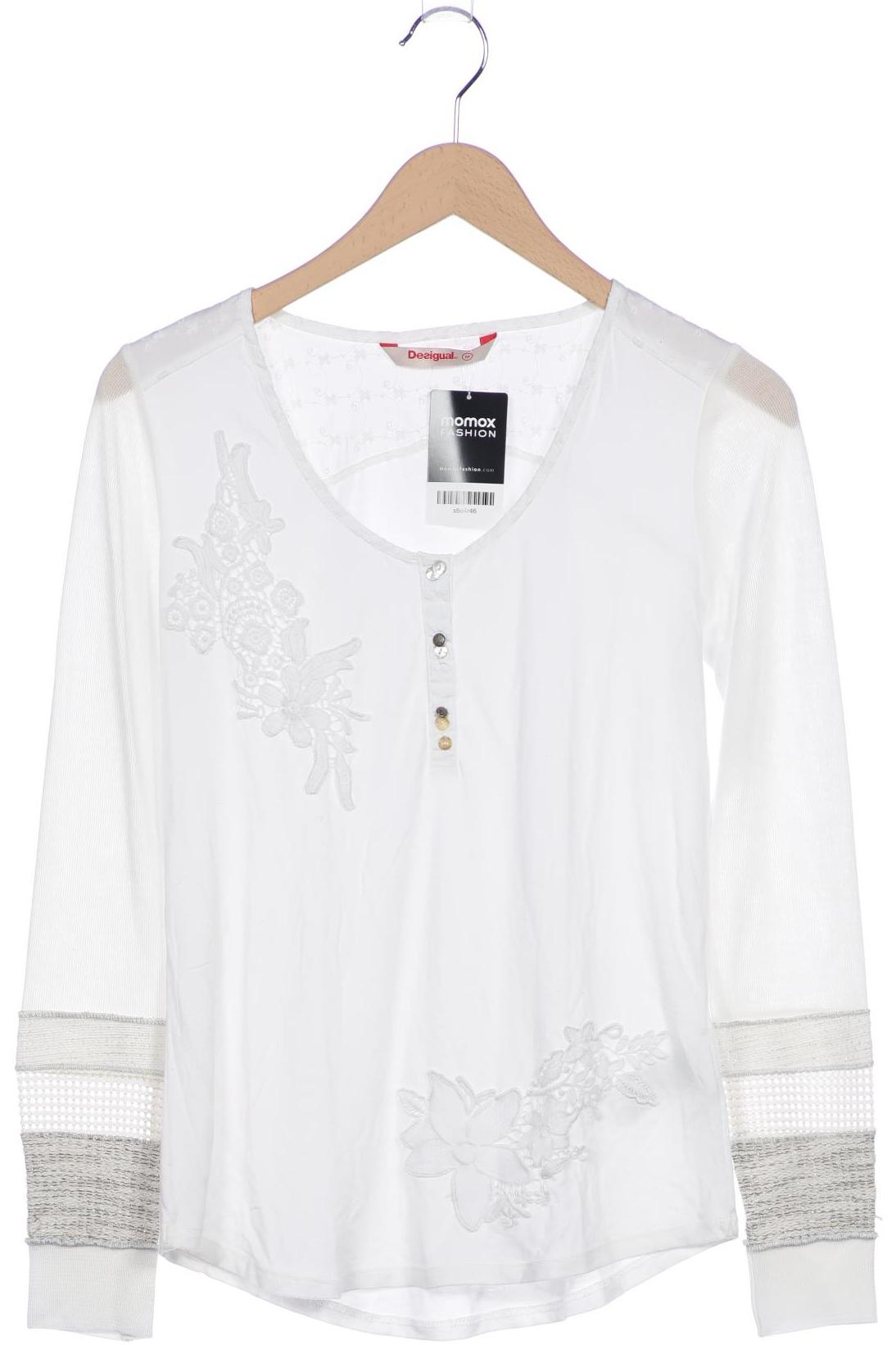 

Desigual Damen Langarmshirt, weiß, Gr. 38