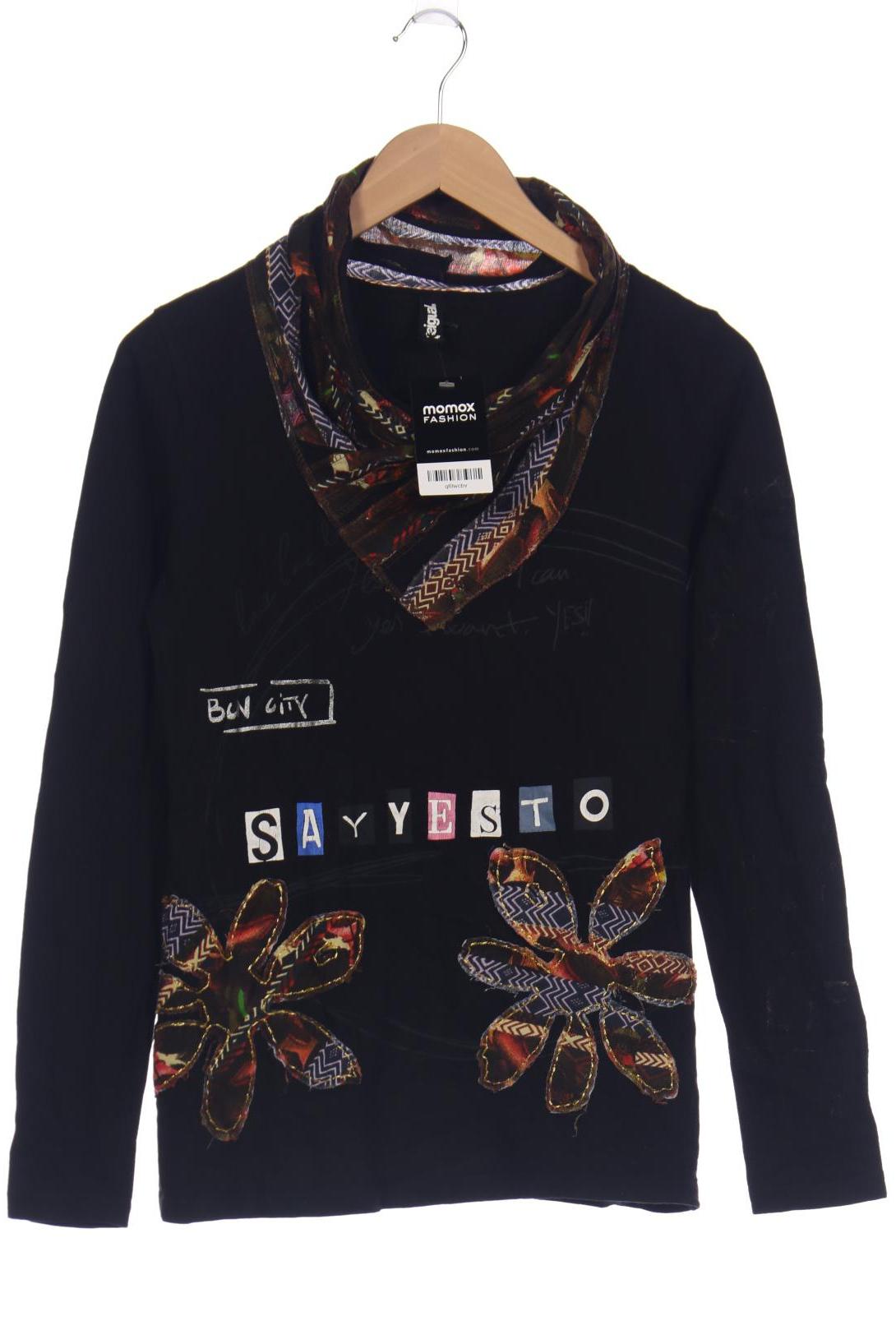 

Desigual Damen Langarmshirt, schwarz, Gr. 38