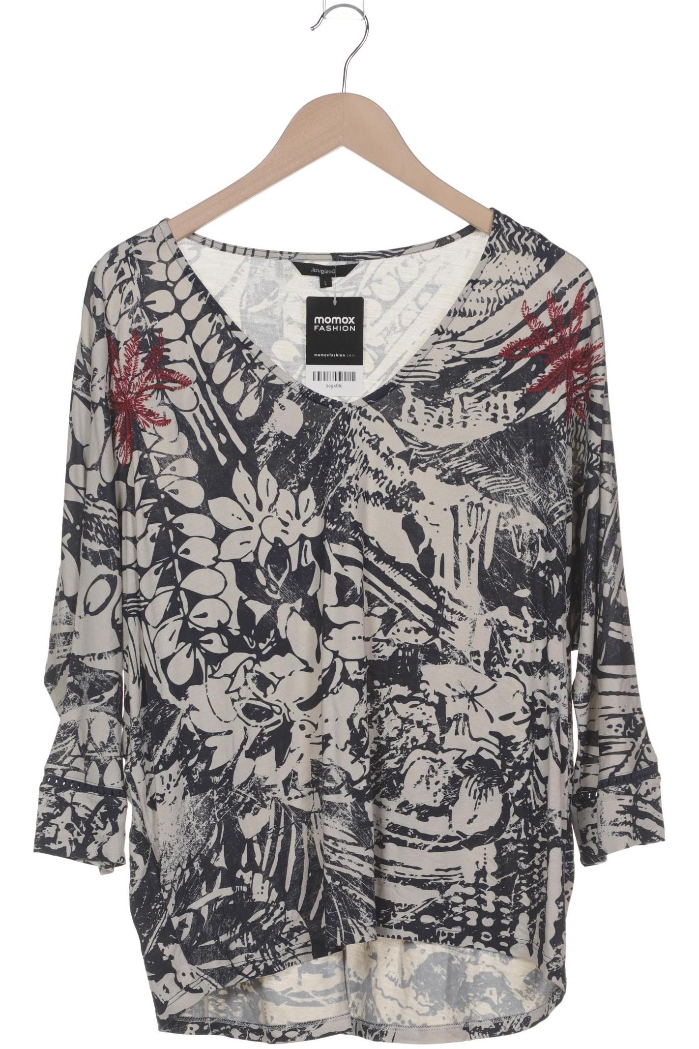 

Desigual Damen Langarmshirt, blau, Gr. 42