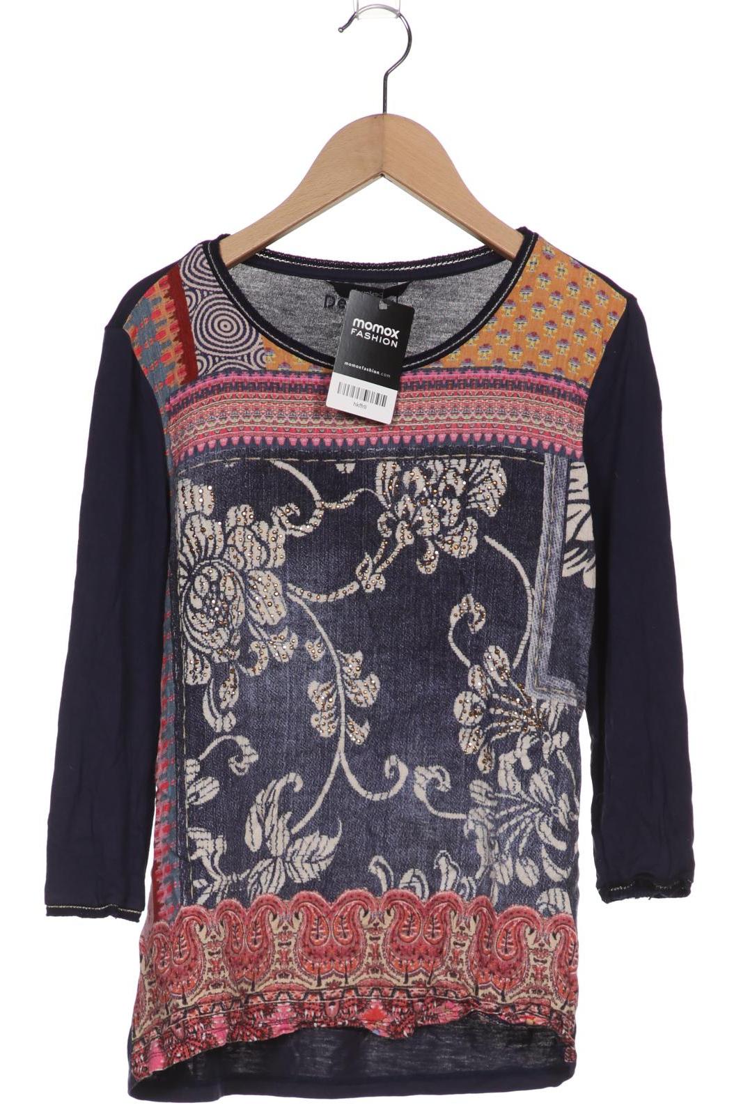 

Desigual Damen Langarmshirt, marineblau, Gr. 34