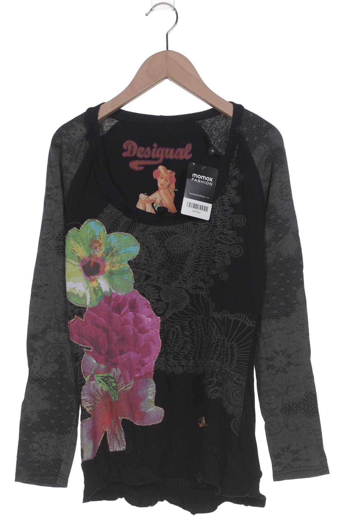 

Desigual Damen Langarmshirt, schwarz, Gr. 38
