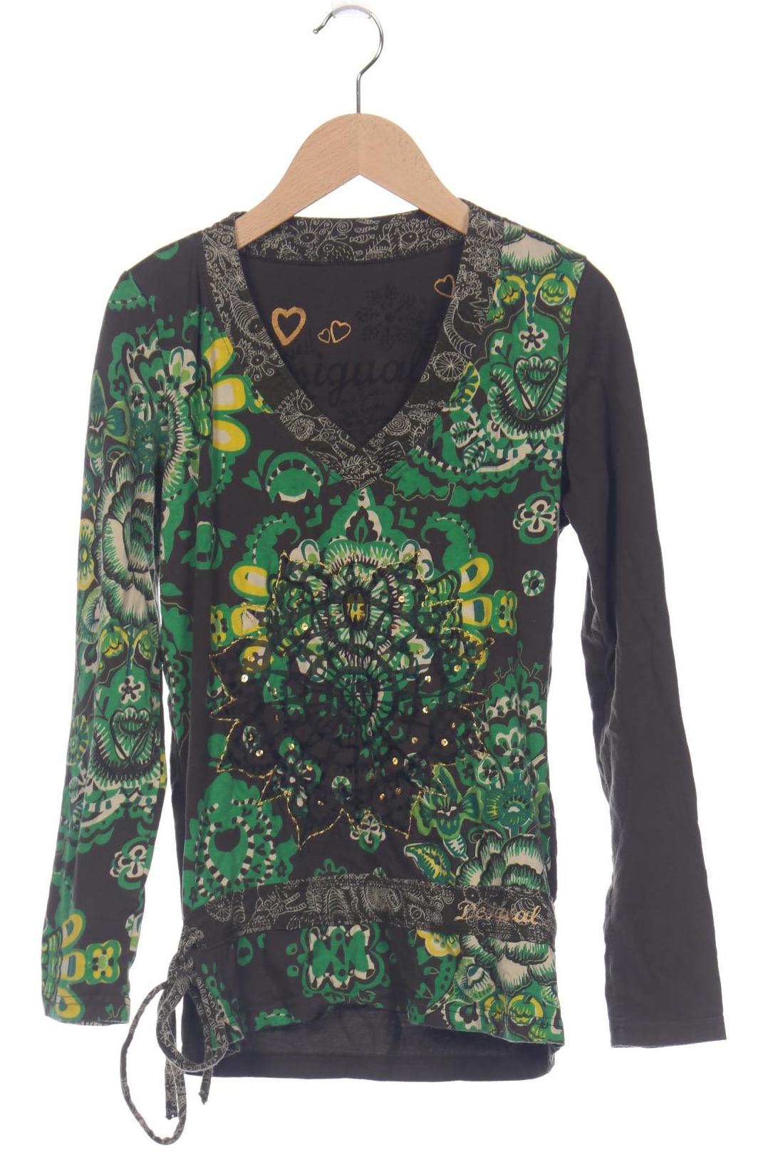

Desigual Damen Langarmshirt, grün, Gr. 38