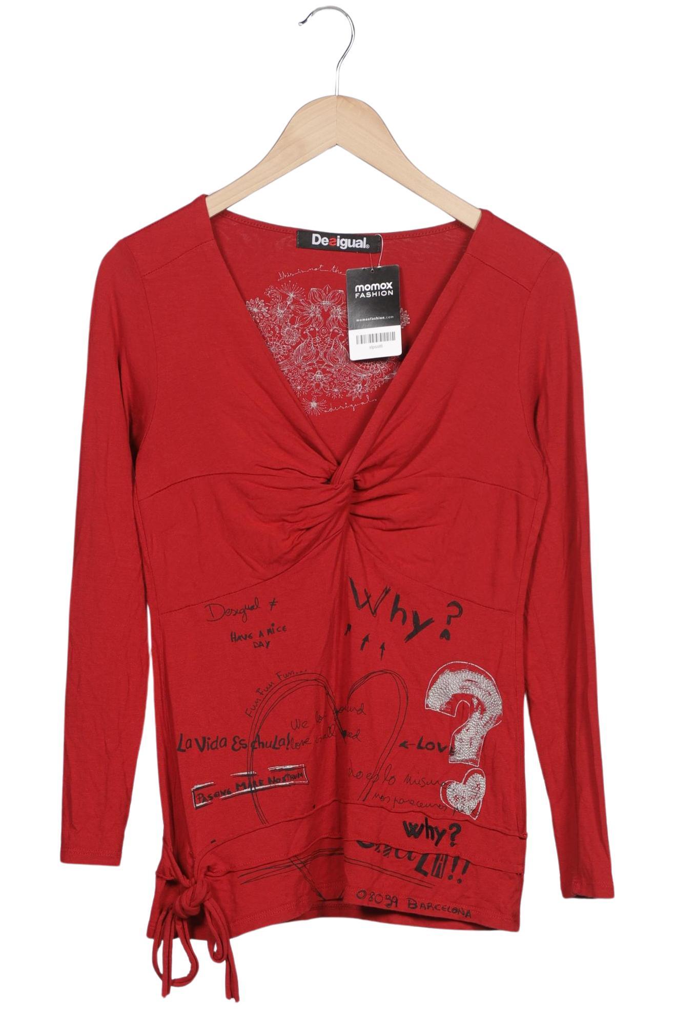 

Desigual Damen Langarmshirt, rot, Gr. 38