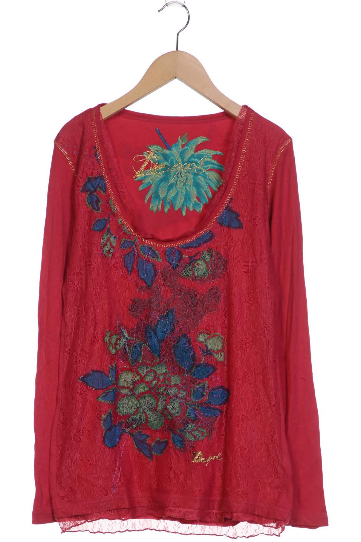 

Desigual Damen Langarmshirt, bordeaux, Gr. 42