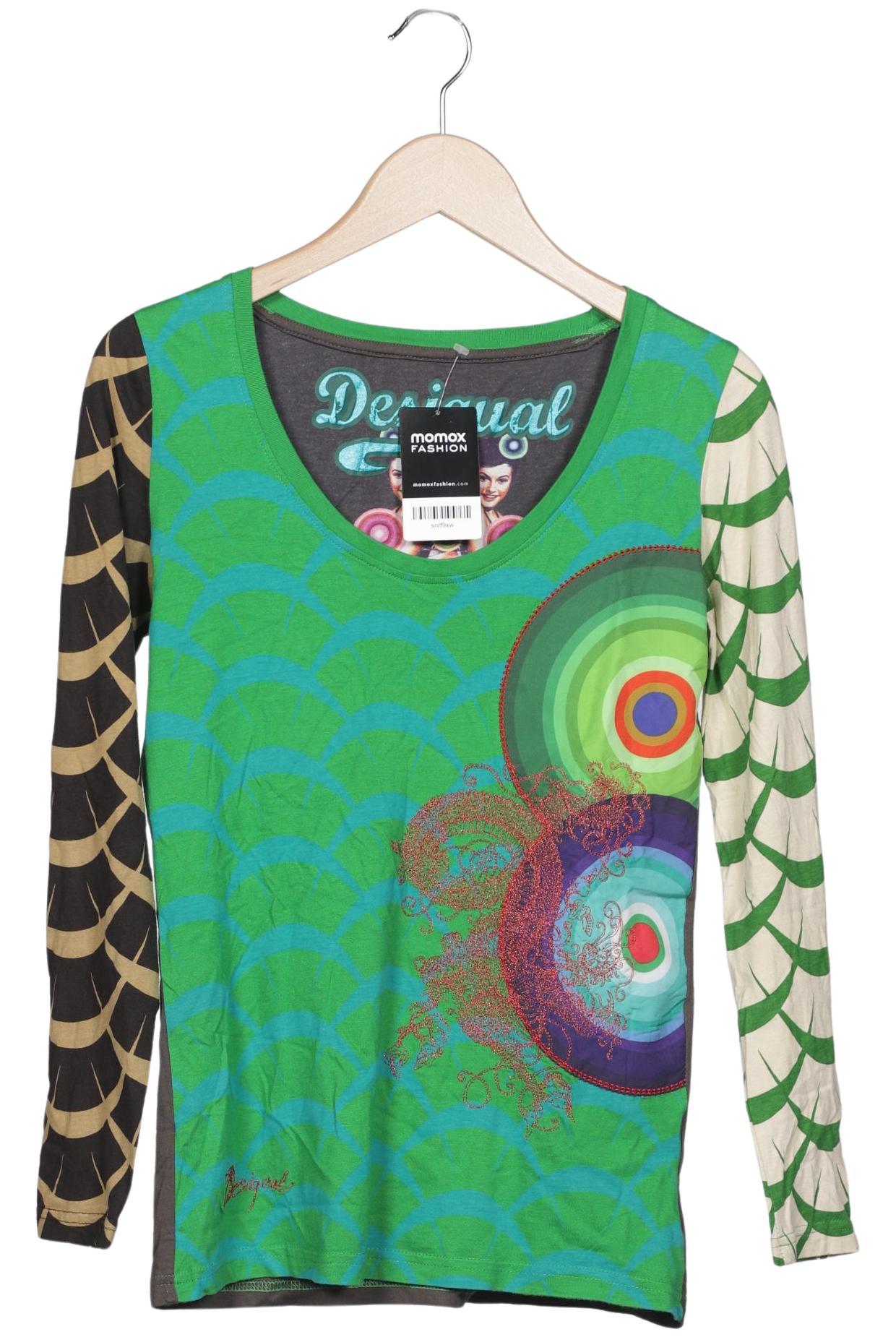 

Desigual Damen Langarmshirt, grün, Gr. 38